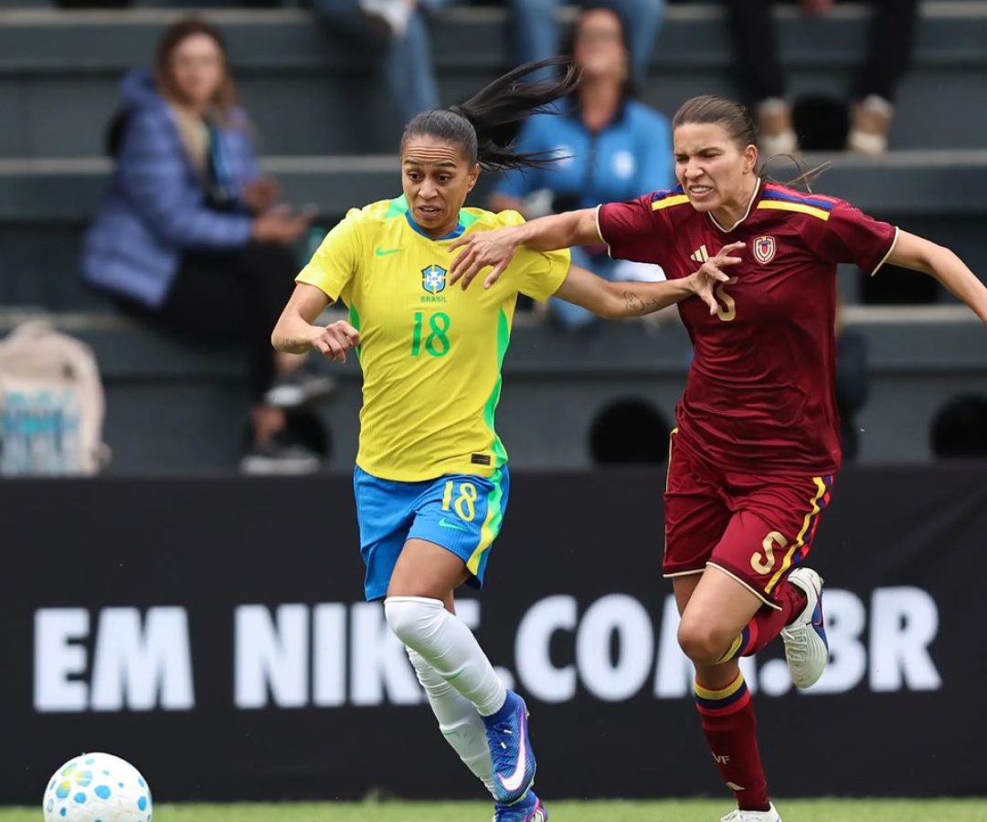 Seleção feminina perde de 2 a 1 para Venezuela em amistoso