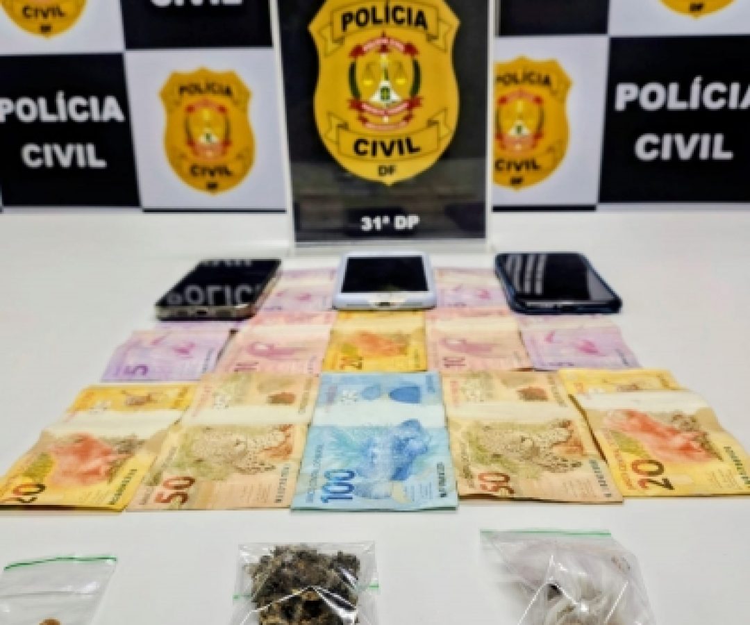 Equipe da 31ª DP prende homem por tráfico de drogas no Jardim Roriz