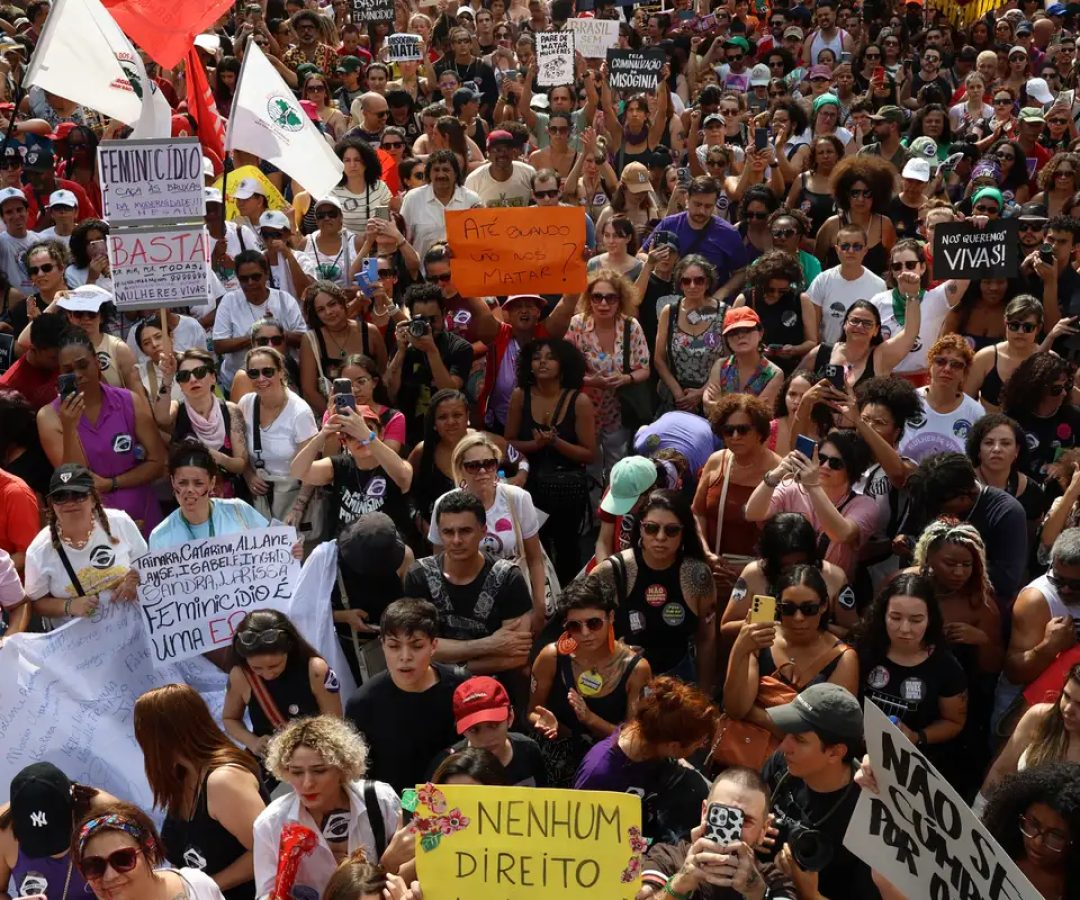 Basta ao Feminicídio é o grito do Levante de Mulheres em São Paulo