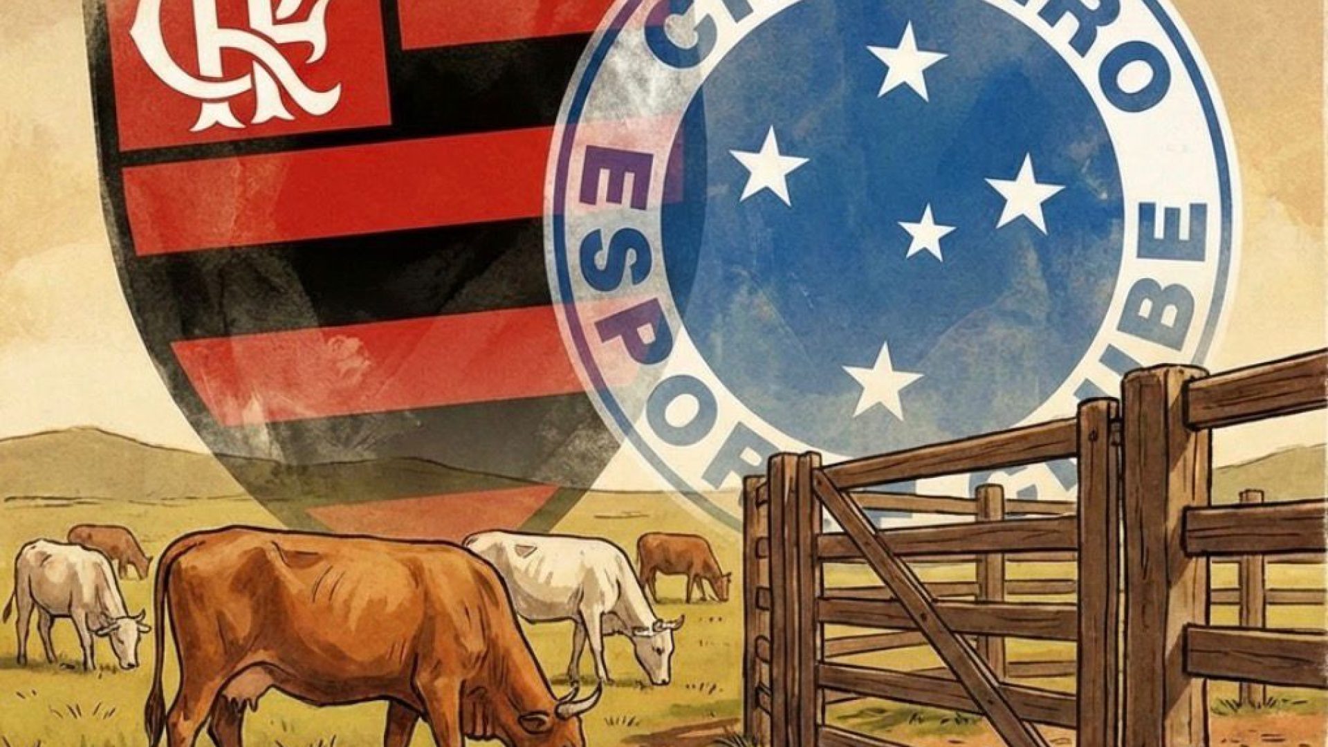 A treta entre Flamengo e Cruzeiro e o boi que nunca existiu