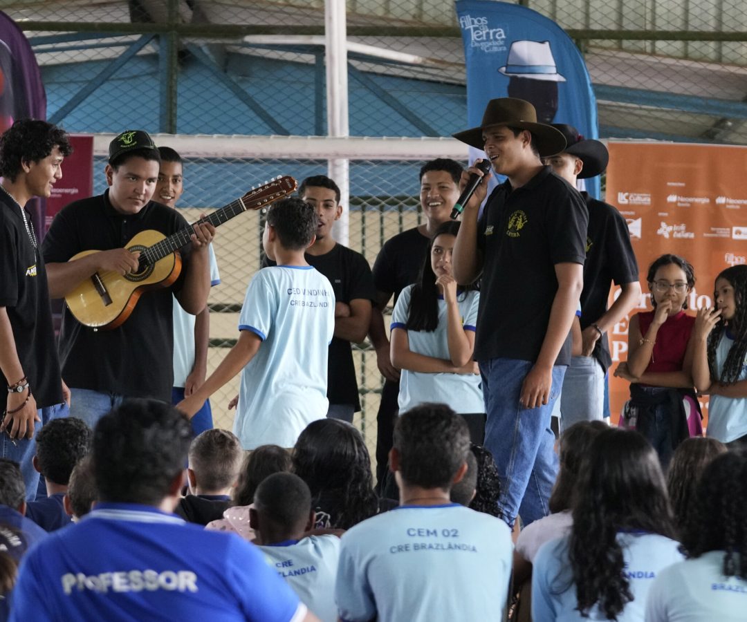 Projeto Filhos da Terra leva cultura popular e tecnologia a escolas do DF