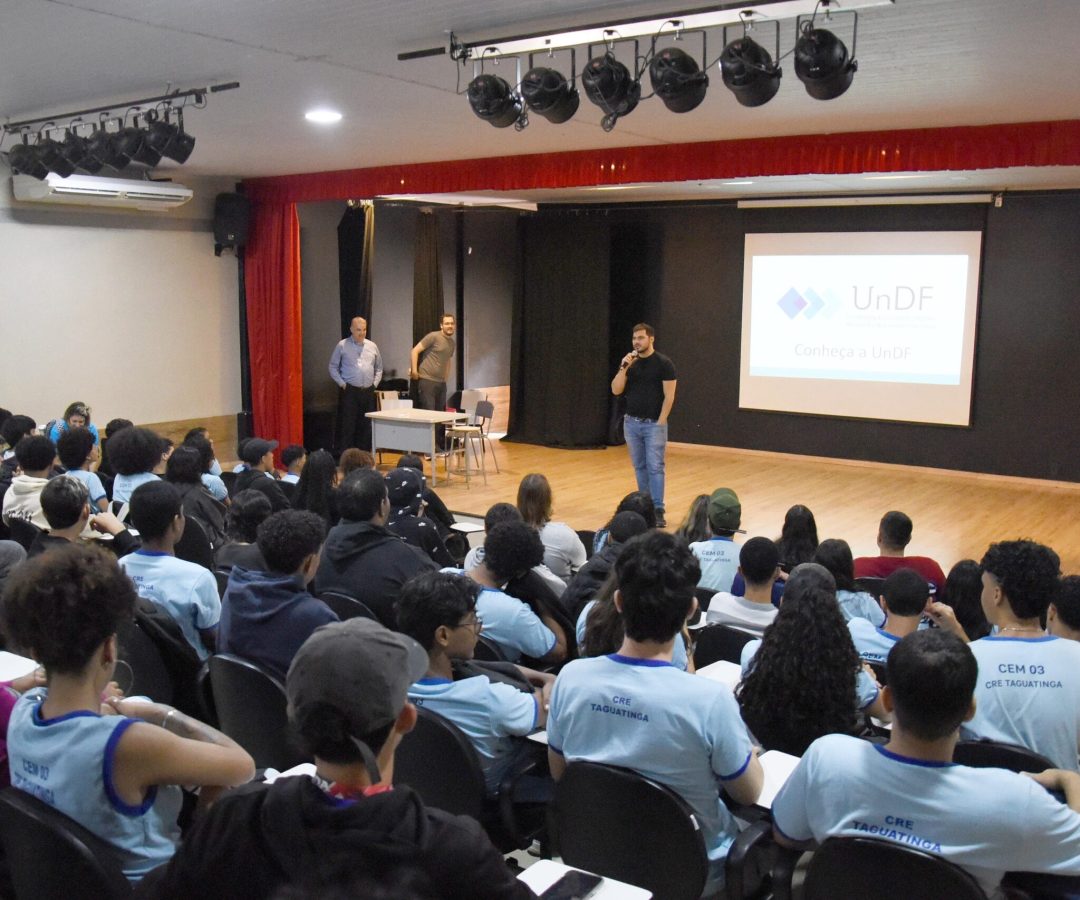 Projeto UnDF apresenta oportunidades de ensino superior a estudantes de Taguatinga
