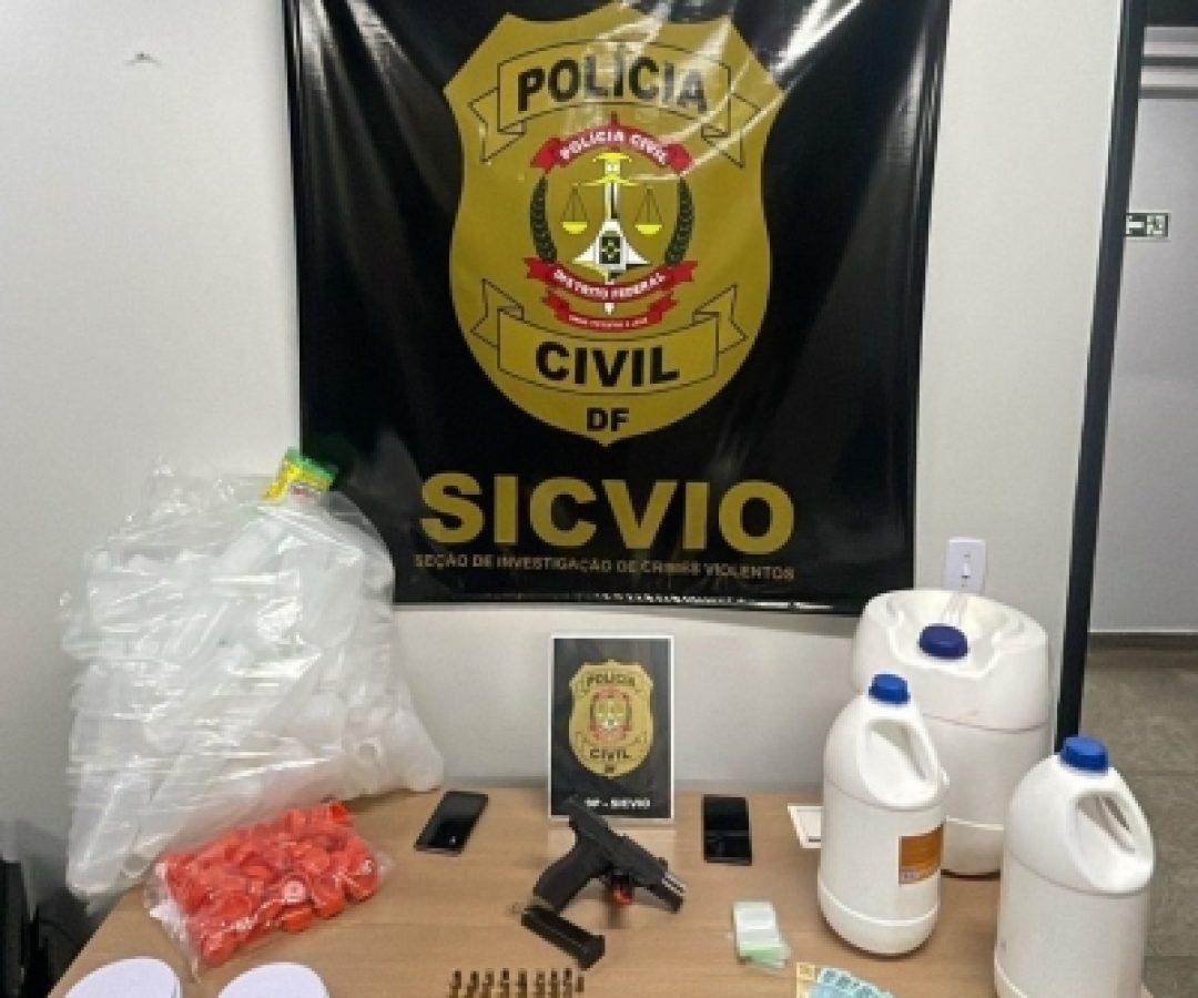 PCDF prende envolvido em tráfico, receptação e posse irregular de arma de fogo no Itapoã