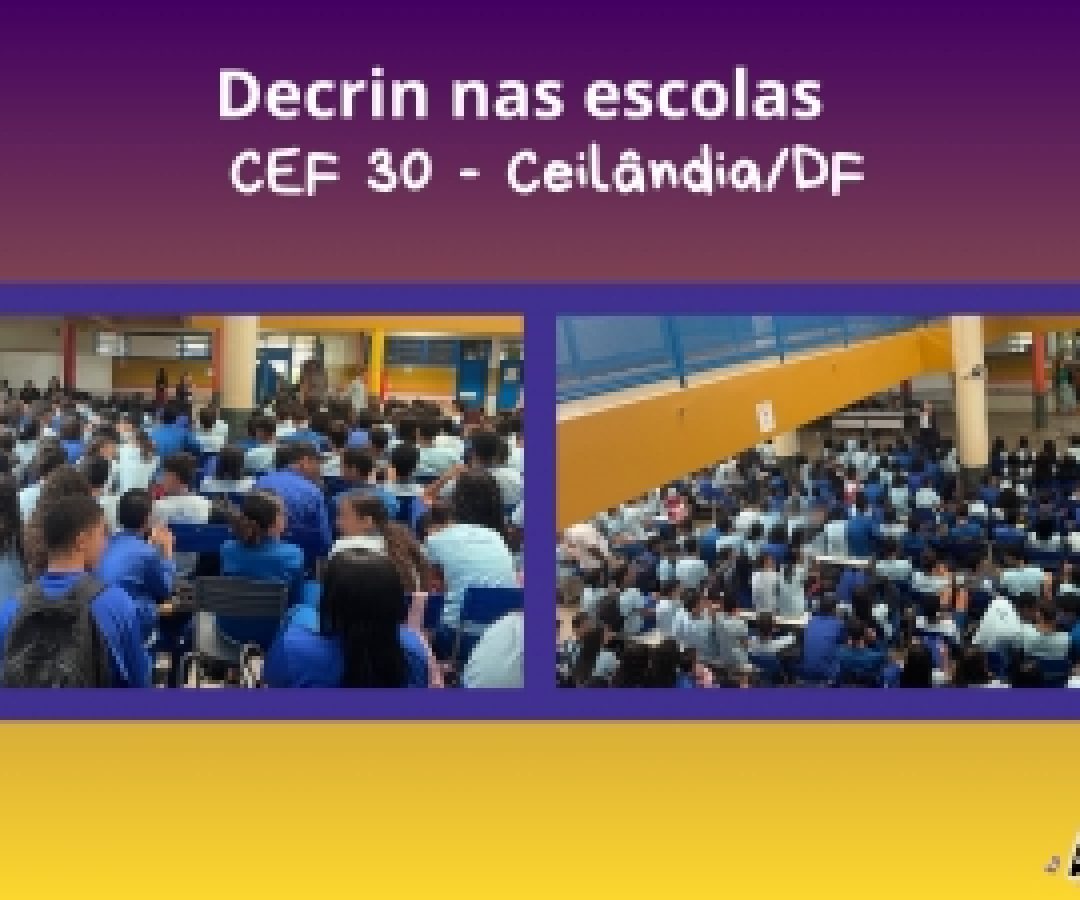 Decrin realizou uma palestra no Centro de Ensino Fundamental