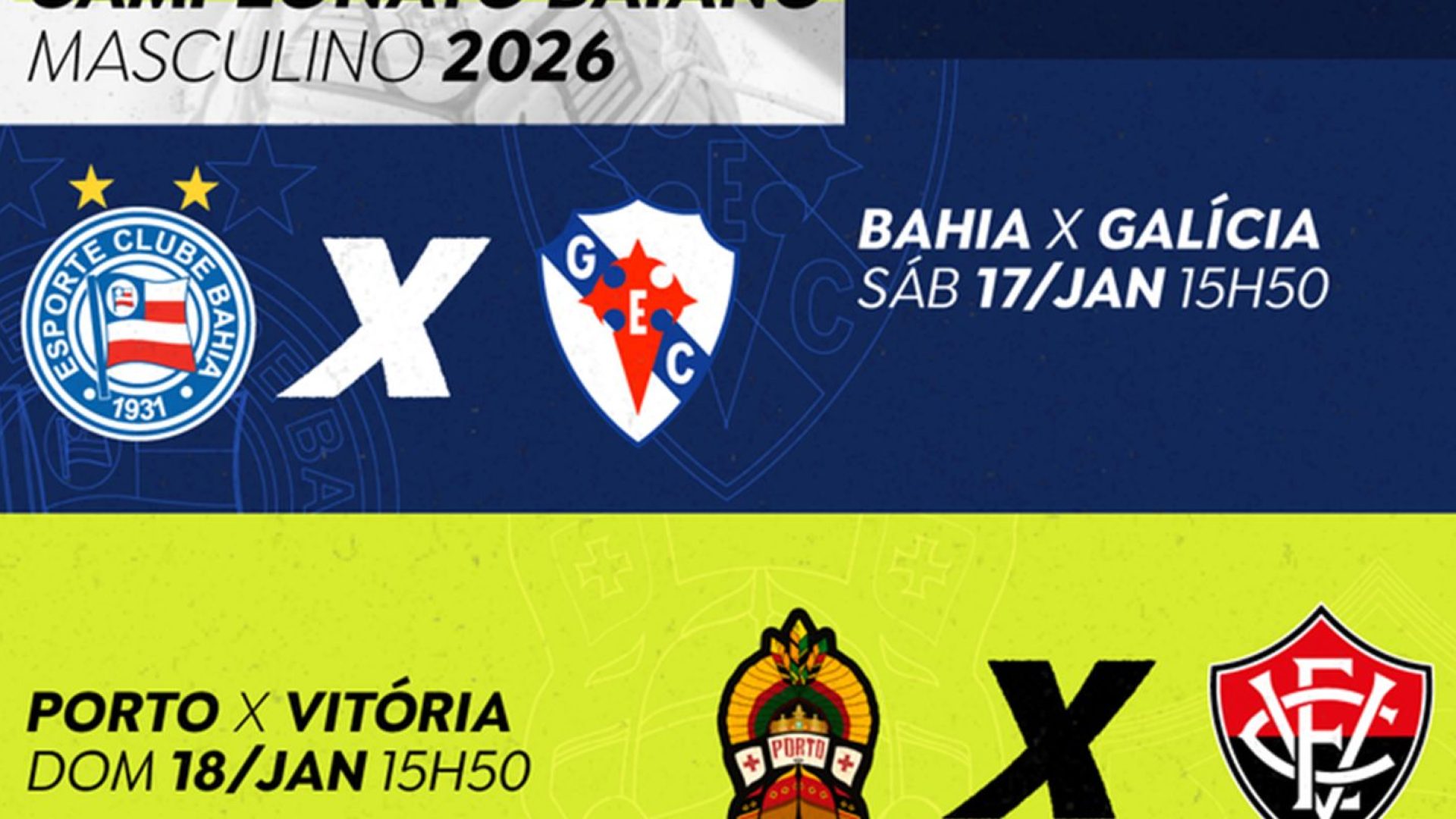 TV Brasil exibe neste fim de semana dois jogos do Campeonato Baiano