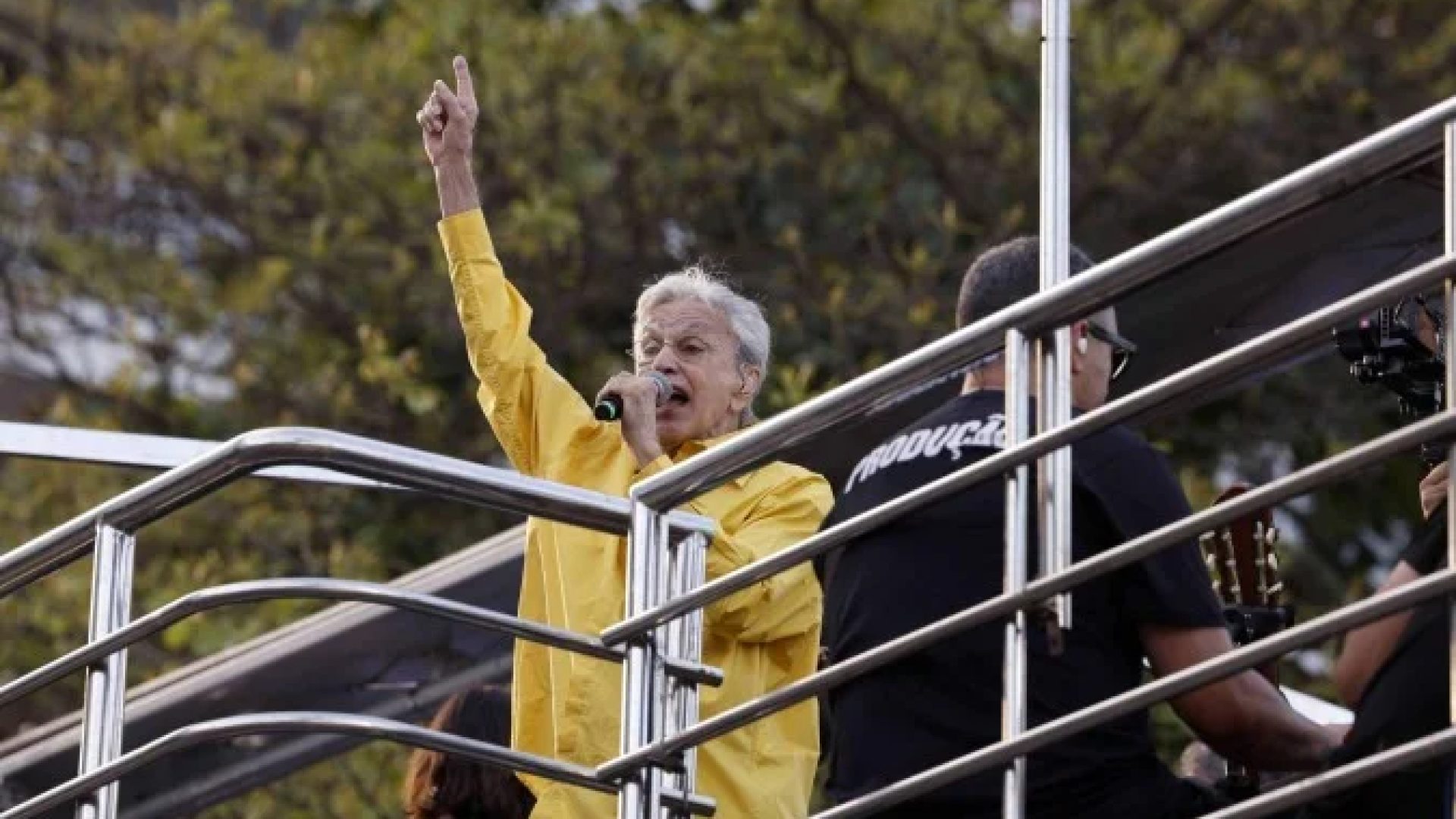 Caetano Veloso chama público para ocupar Copacabana no domingo (14/12)  -  (crédito: Tânia Rêgo/Agência Brasil)