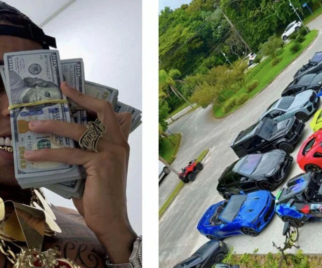Imagem de carros de luxo compartilhada em nota da PF sobre a investigação  -  (crédito: Polícia Federal/Divulgação)