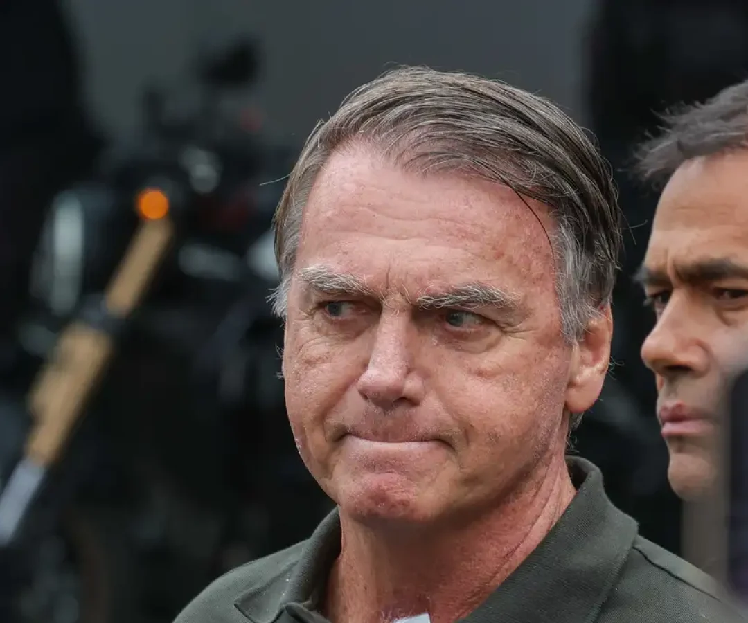 Jair Bolsonaro alegou que o ruído chegou a causar um desconforto extremo -  (crédito: Fabio Rodrigues-Pozzebom/Agência Brasil)