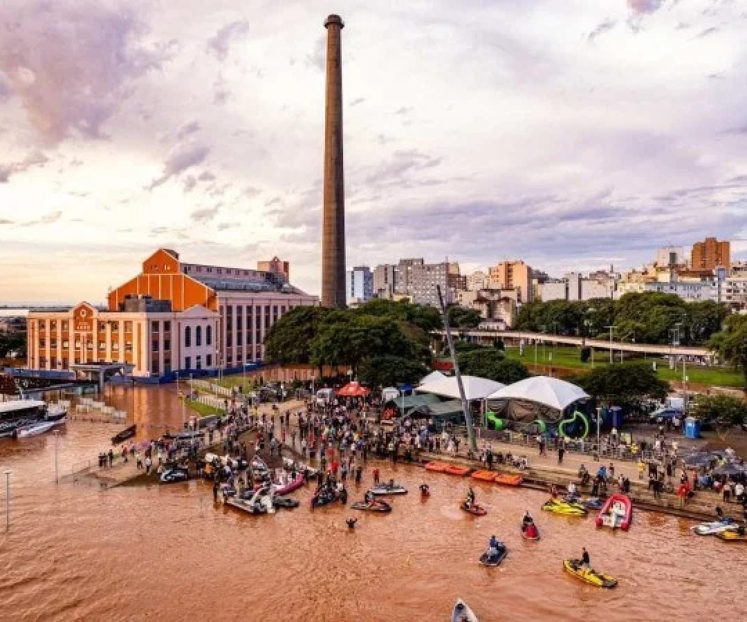 Eventos extremos como enchentes no Rio Grande do Sul e a seca extrema na Amazônia aparecem no novo protocolo -  (crédito: Gustavo Mansur/ Palácio Piratini)