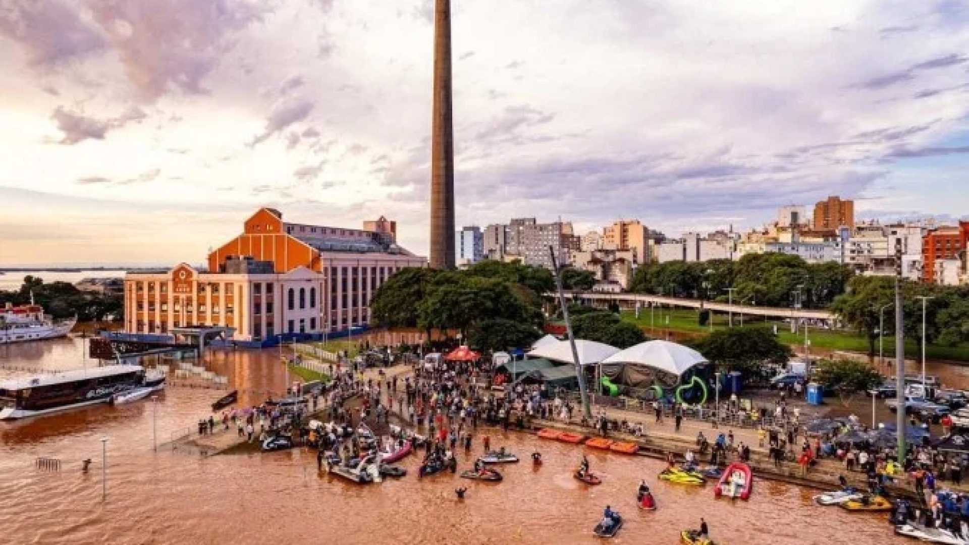 Eventos extremos como enchentes no Rio Grande do Sul e a seca extrema na Amazônia aparecem no novo protocolo -  (crédito: Gustavo Mansur/ Palácio Piratini)