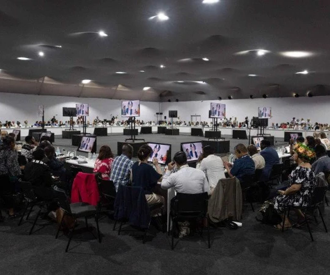 Delegados durante negociações Mutirão Global -  (crédito: UN Climate Change/Kiara Worth)