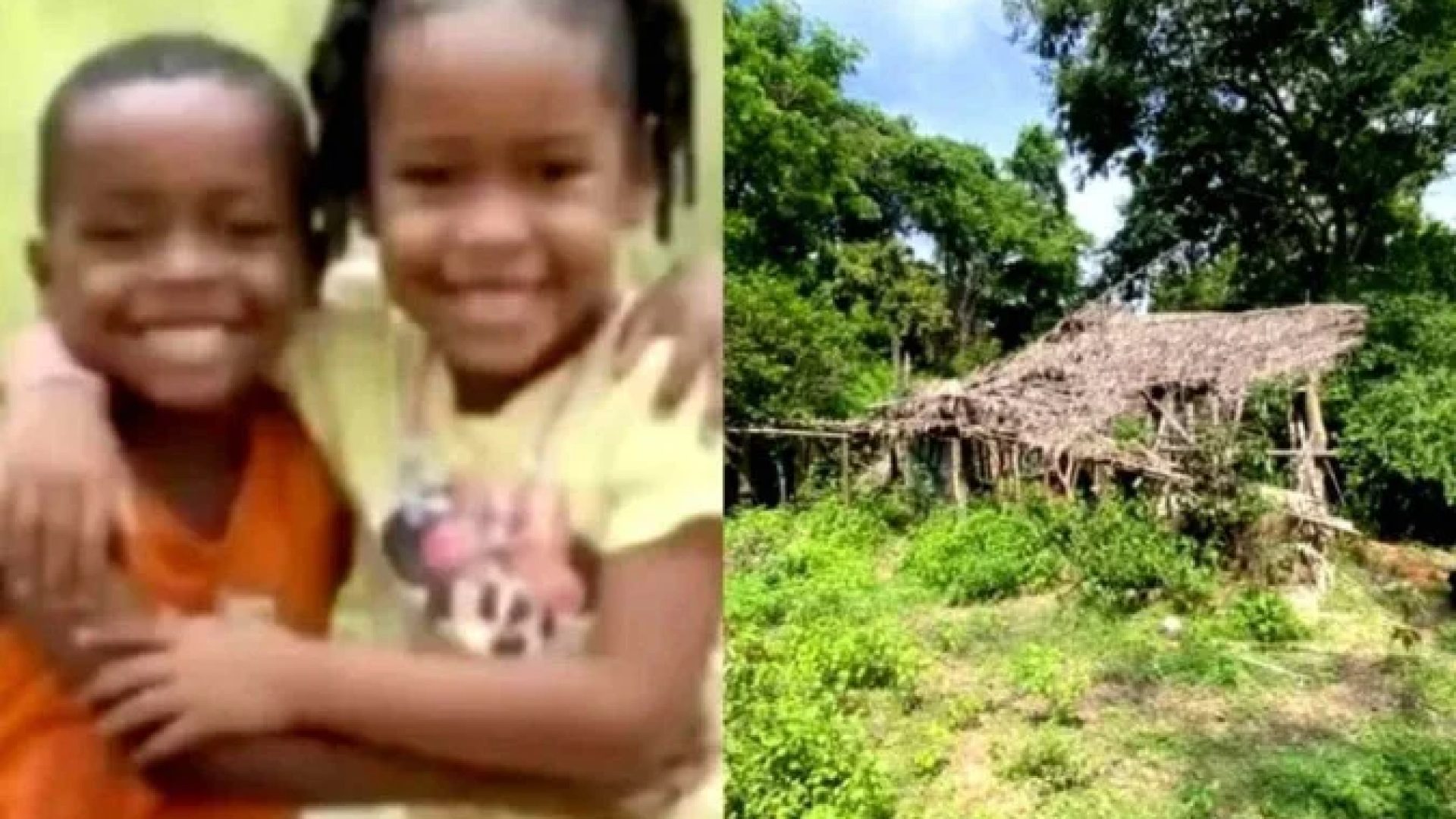 Allan e Ágatha passaram noite na palhoça semidestruída -  (crédito:  Thamírys Andrade/SSP-MA)