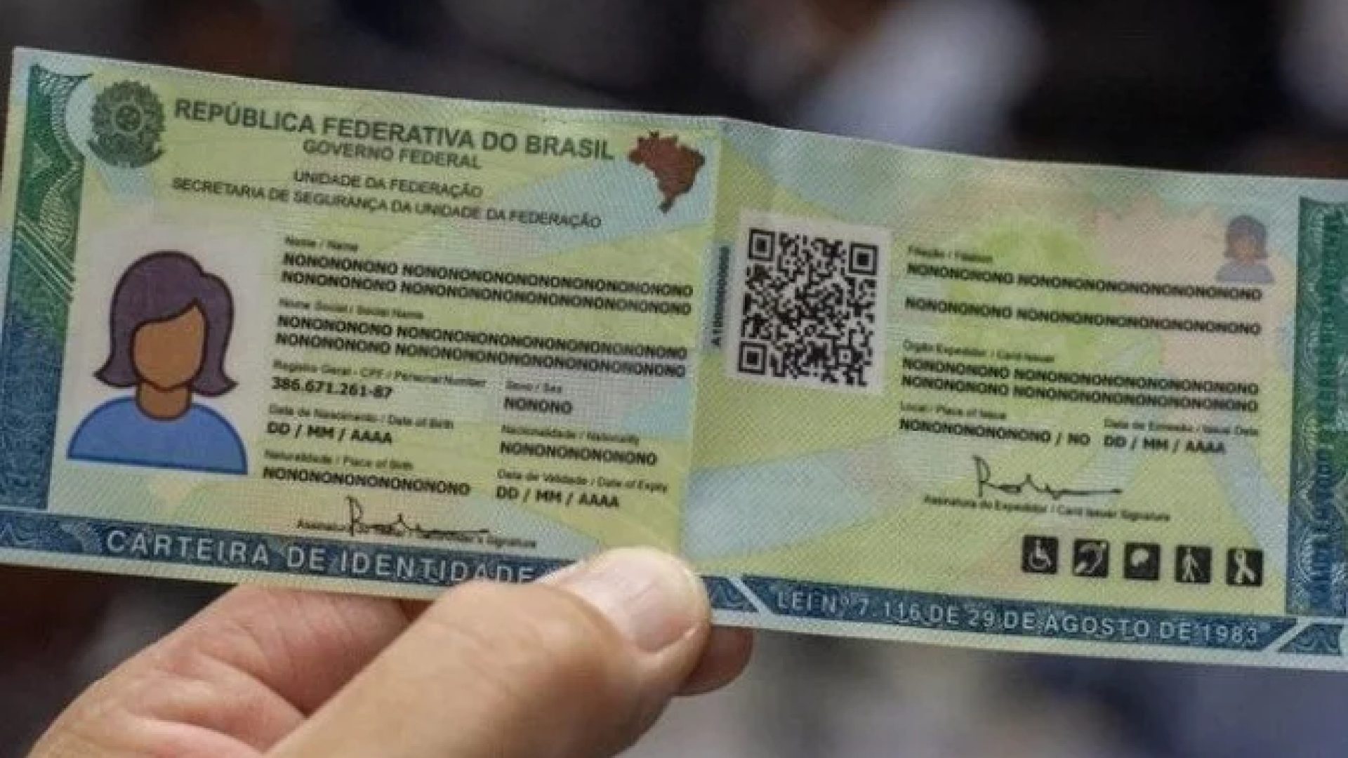 Além da unificação pelo CPF, a Carteira de Identidade Nacional incorpora outras tecnologias que a tornam mais completa e segura. -  (crédito: Divulga&ccedil;&atilde;o / portal Gov.br)