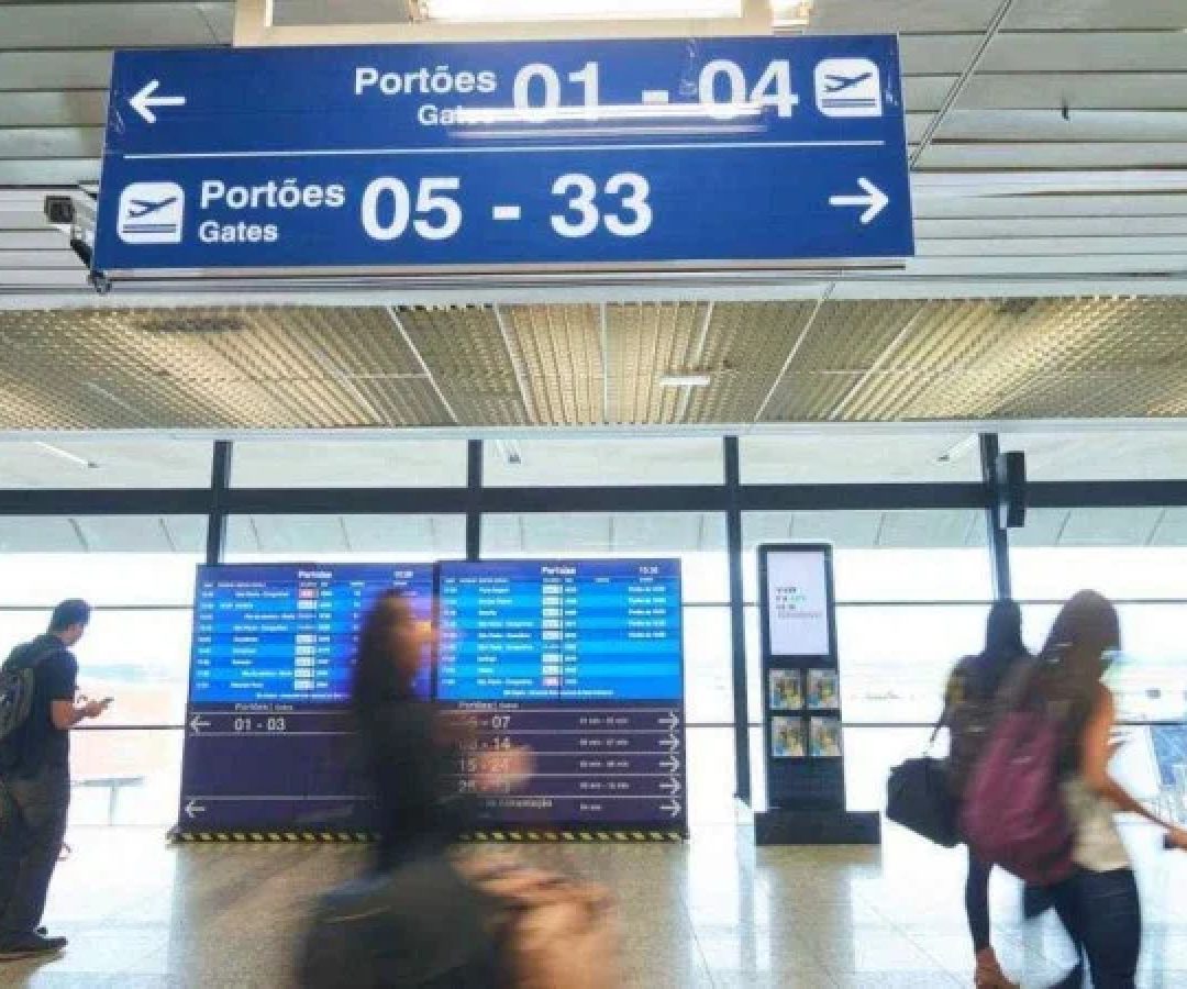 Voos para S&atilde;o Paulo s&atilde;o cancelados no Aeroporto de Confins -  (crédito:  Reprodu&ccedil;&atilde;o / Pedro Nicoli / BH Airport)