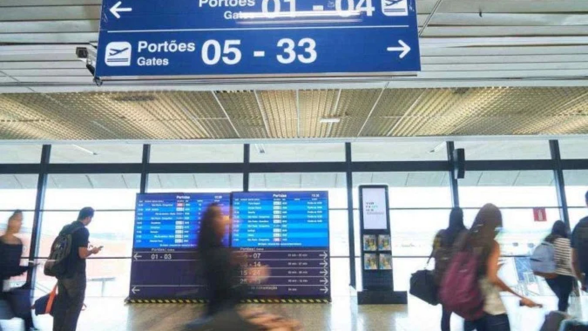 Voos para S&atilde;o Paulo s&atilde;o cancelados no Aeroporto de Confins -  (crédito:  Reprodu&ccedil;&atilde;o / Pedro Nicoli / BH Airport)