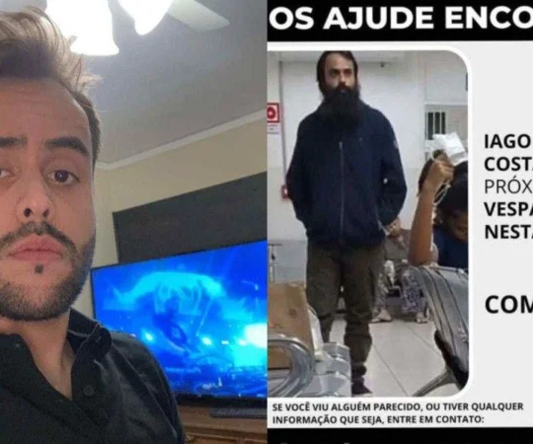 Iago Queiroz lembrou de um número de telefone, pegou um telefone emprestado e entrou em contato com a família -  (crédito: Arquivo pessoal)