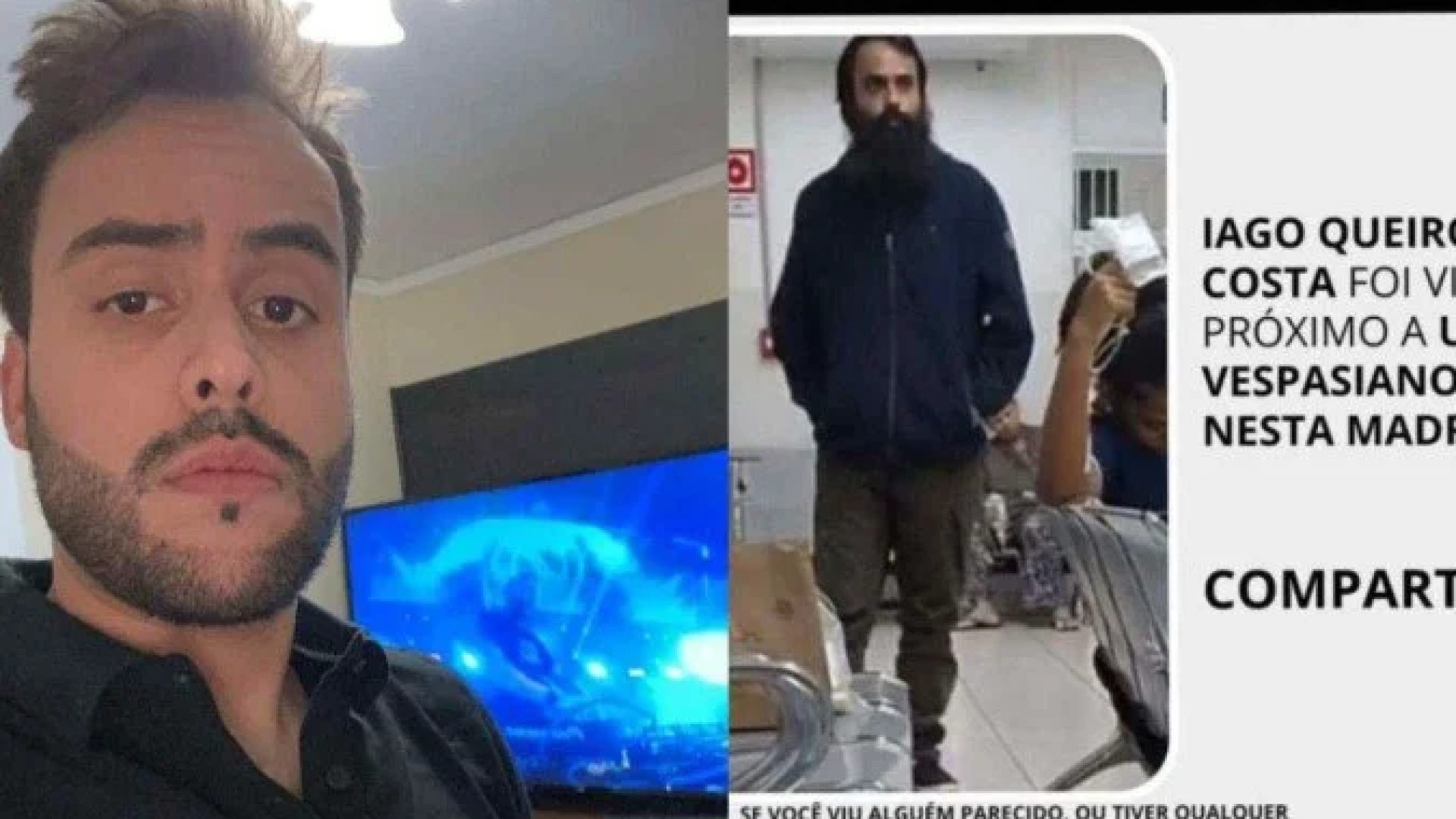 Iago Queiroz lembrou de um número de telefone, pegou um telefone emprestado e entrou em contato com a família -  (crédito: Arquivo pessoal)