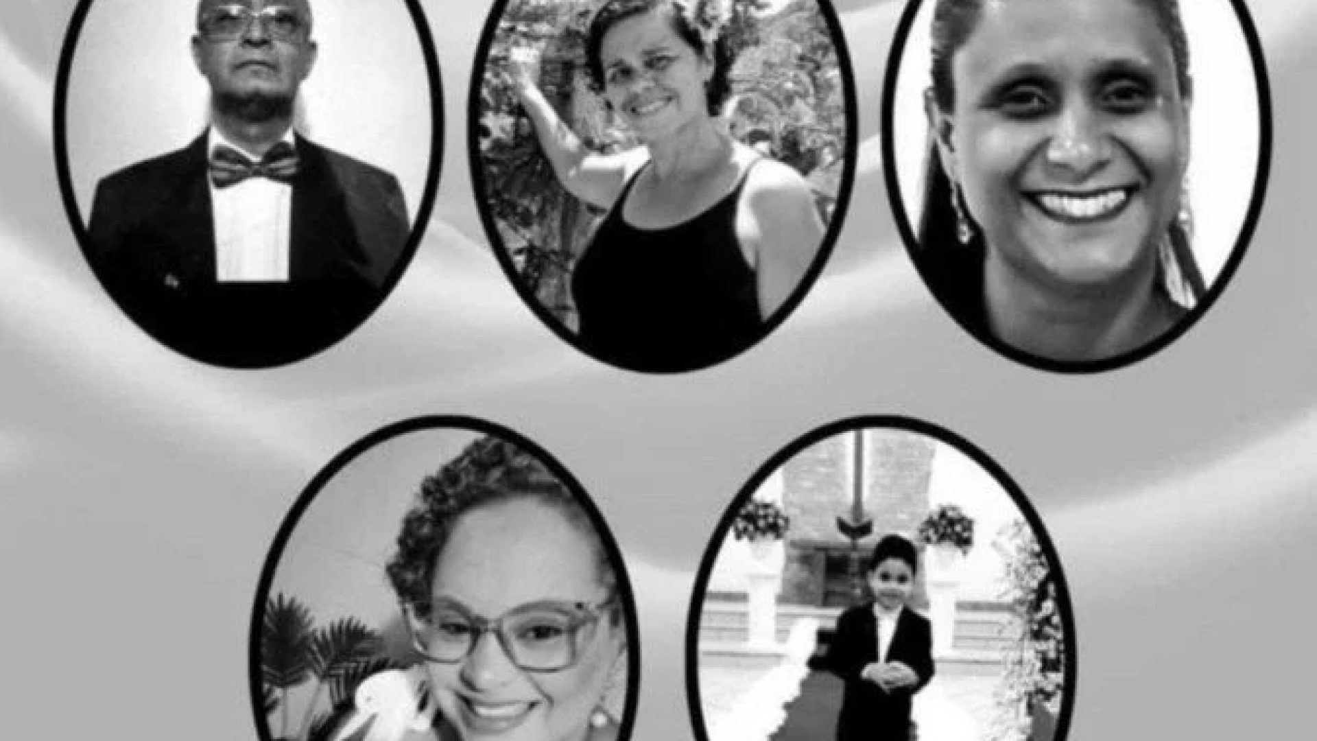 Da esquerda à direita: João Batista Fernandes Souza, Neide Fernandes de Faria Souza, Mônica dos Santos Souza, Rachel dos Santos Souza e Gabriel Souza Costa -  (crédito: Redes sociais / Reprodução)
