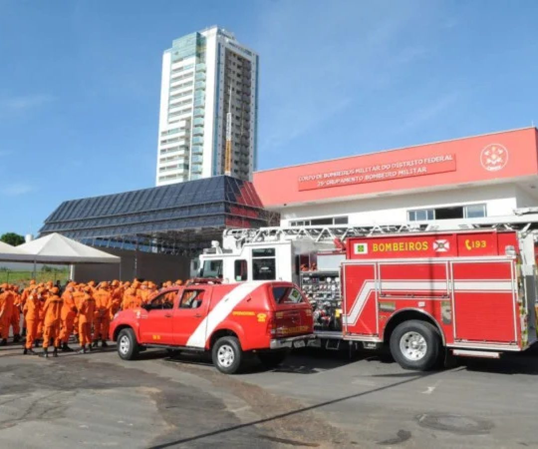 Sede do 25º Grupamento de Bombeiros Militares, em Águas Claras -  (crédito: Gabriel Jabur/Agência Brasília)
