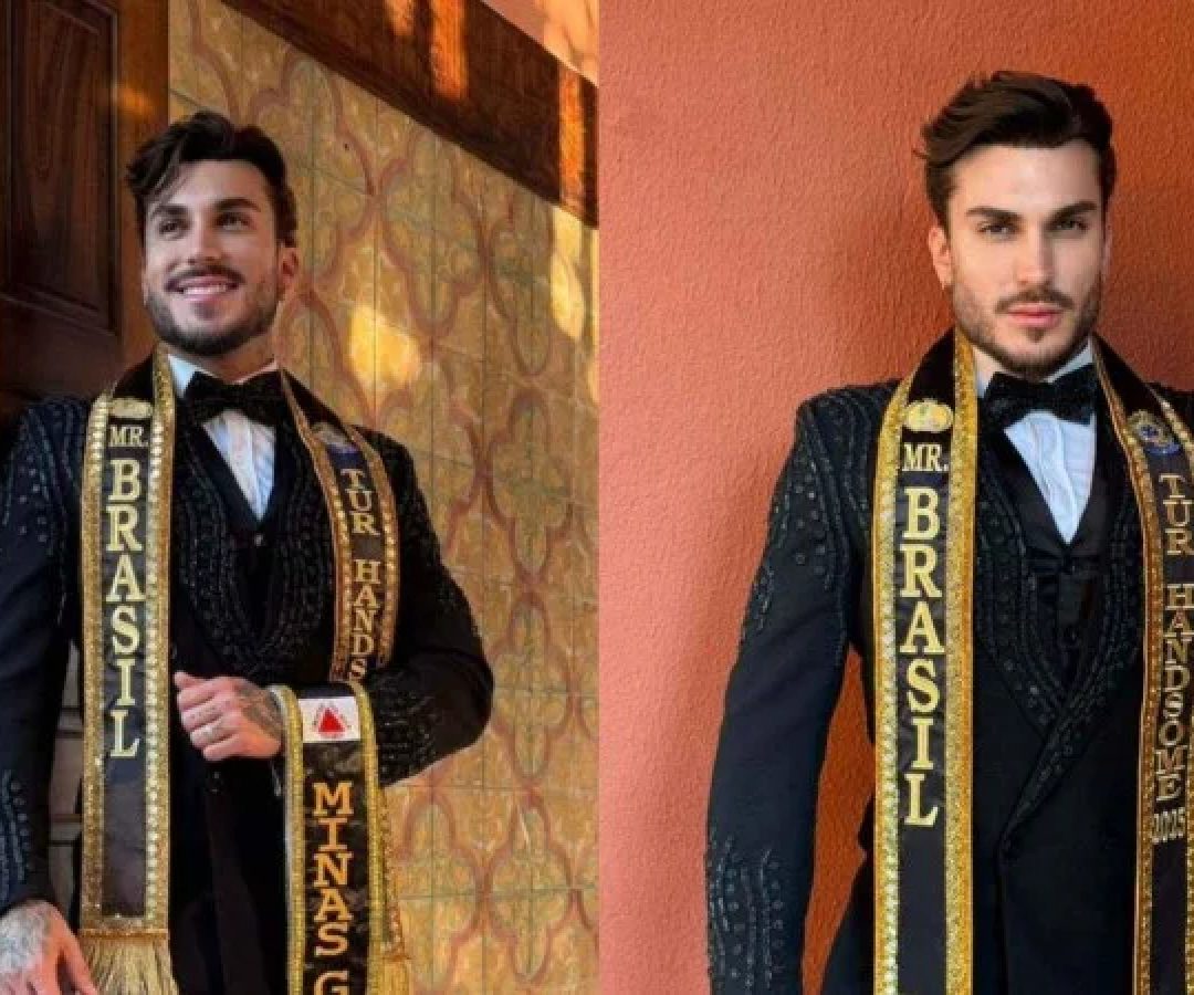 Bruno Tricolli, homem de 30 anos natural de Extrema (MG), venceu a etapa mineira do concurso em 2025 -  (crédito: Divulgação/Mister Minas Gerais Tur 2026)