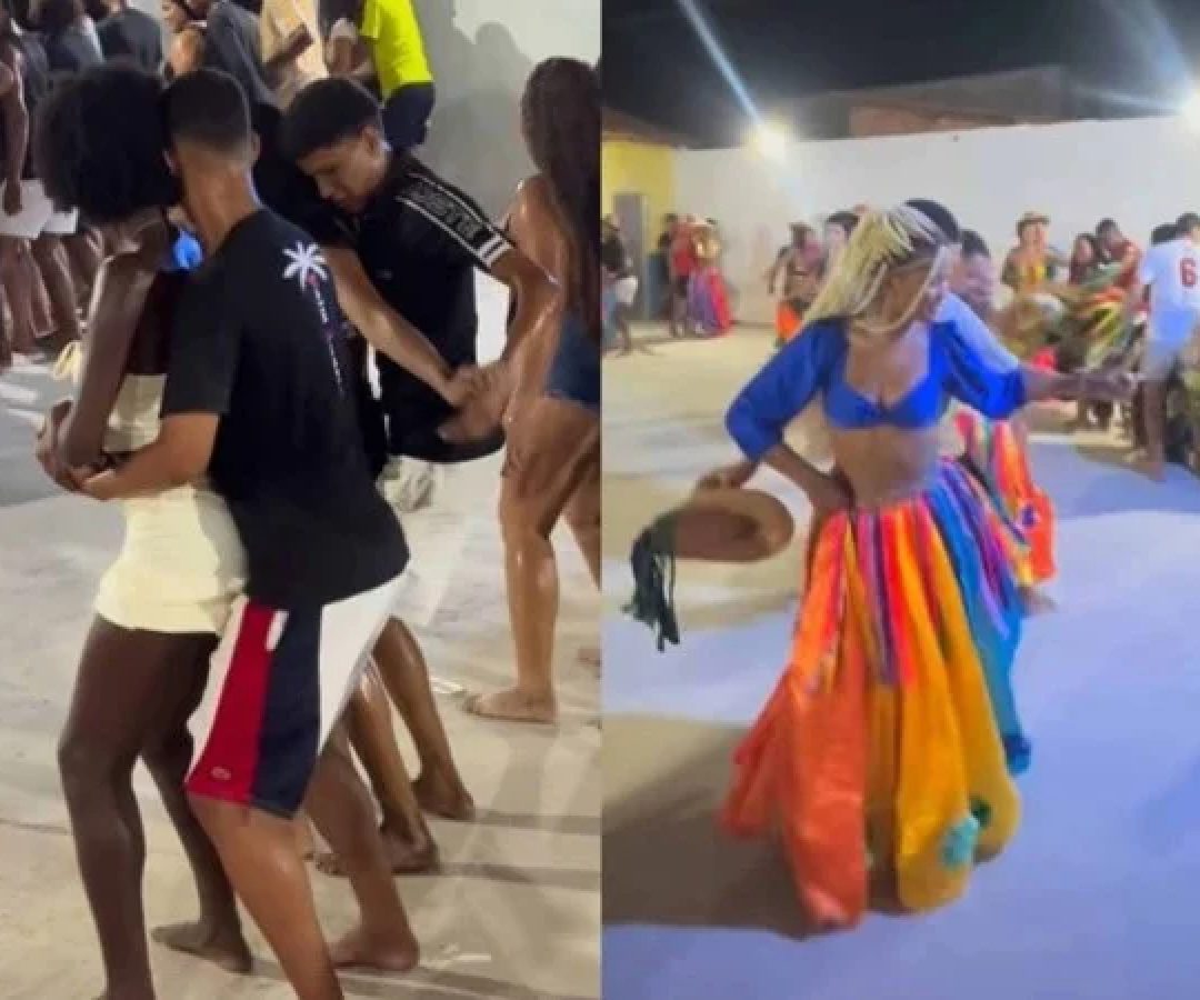 Vídeo de ensaio do Cacuriá do Candinho levou a dança maranhense a mais de 1 milhão de visualizações -  (crédito: Reprodução / Instagram )
