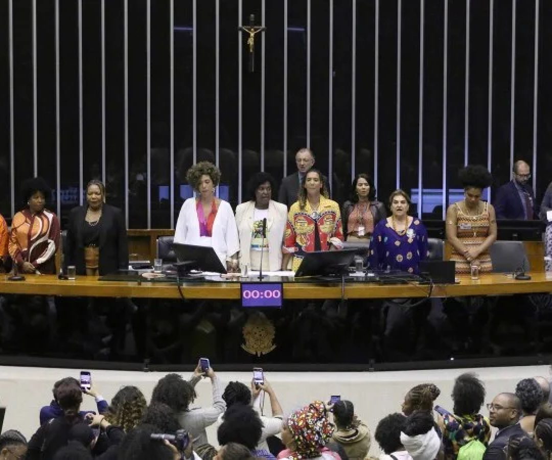A sessão na Câmara dos Deputados teve o objetivo de prestar homenagem à Marcha das Mulheres Negras 2025: por Reparação e Bem-Viver -  (crédito:  Kayo Magalhaes/Câmara)