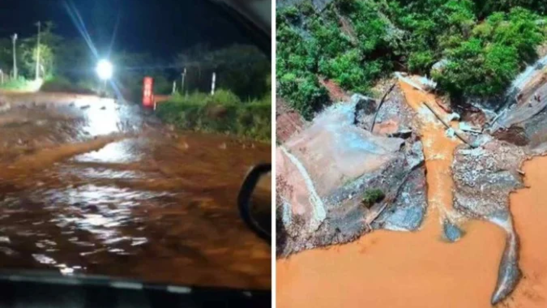 Ao menos, 200 trabalhadores, que estavam no escritório, em Ouro Preto, tiveram que ser evacuados  -  (crédito: Reprodução)
