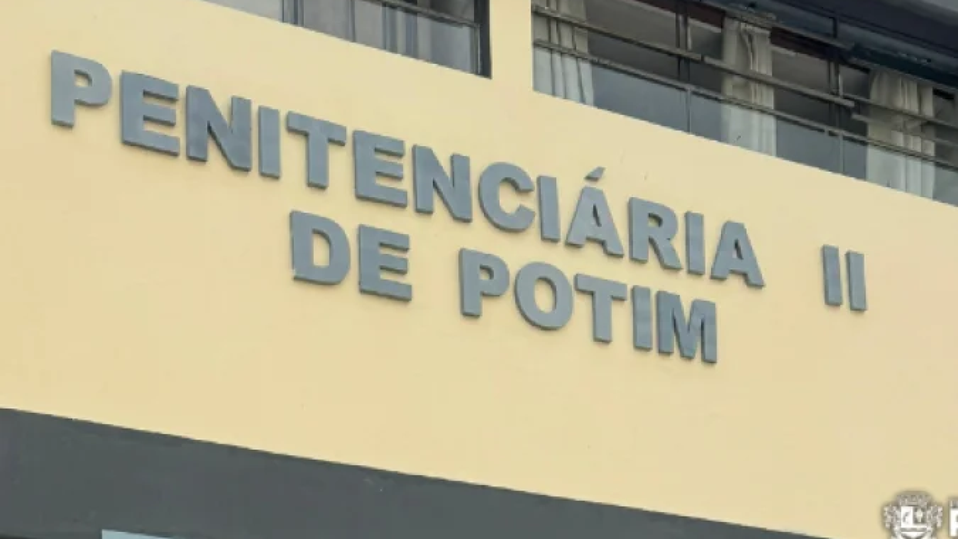 Faixada da Penitenciária 2 de Potim, onde Walter Delgatti estava preso -  (crédito: Reprodução / Prefeitura Municial de Potim )