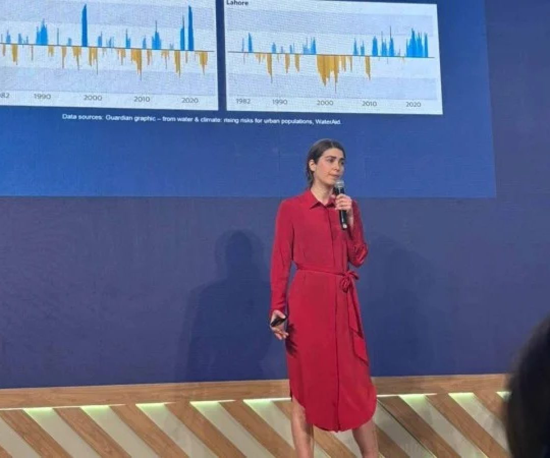 Lena Fuldaer, líder de Sustentabilidade Global e Soluções Resilientes da Allianz, lembrou que, até 2050, 70% das pessoas devem viver nas áreas urbanas -  (crédito: Rosana Hessel/CB/D.A Press)