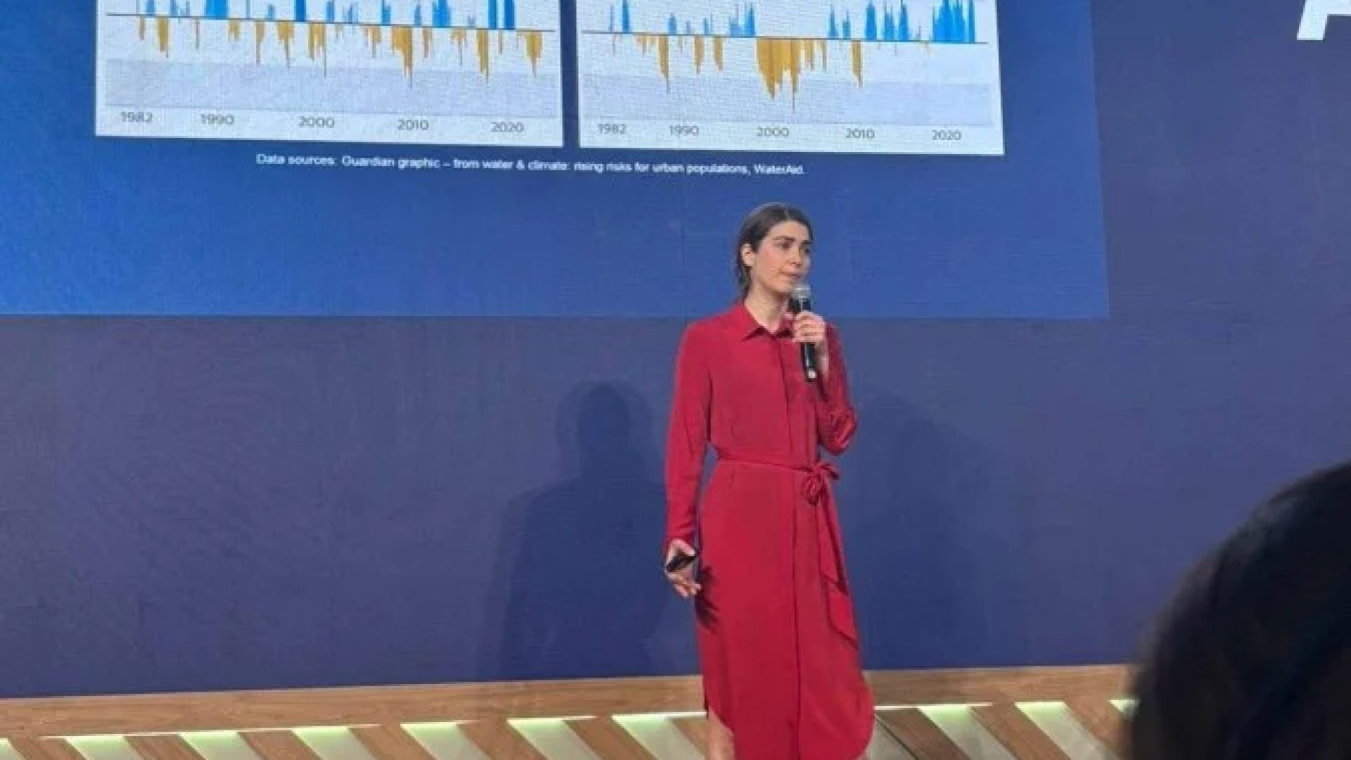 Lena Fuldaer, líder de Sustentabilidade Global e Soluções Resilientes da Allianz, lembrou que, até 2050, 70% das pessoas devem viver nas áreas urbanas -  (crédito: Rosana Hessel/CB/D.A Press)