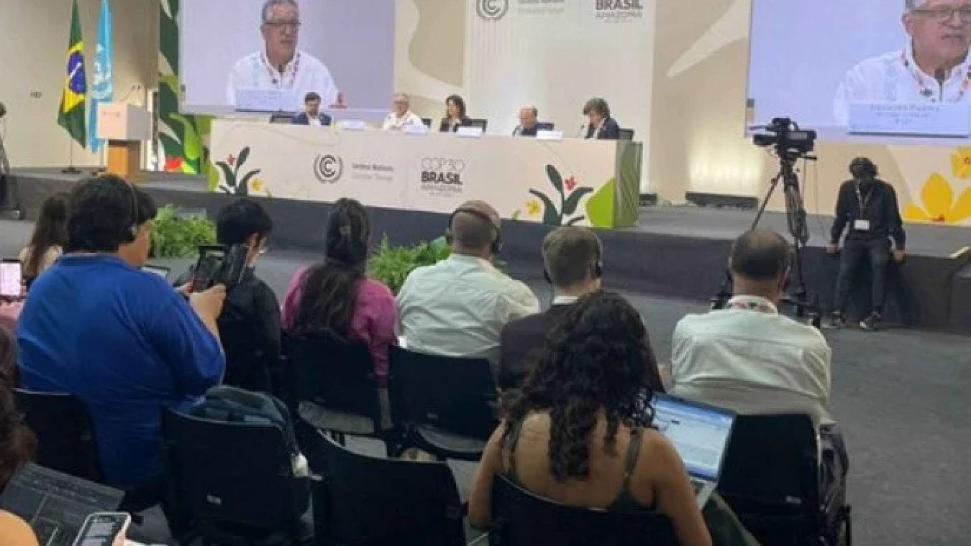 Ministro Alexandre Padilha durante o lançamento do Plano Belém, no Dia da Saúde da COP30, em Belém -  (crédito: Divulgação/ Ministério da Saúde )