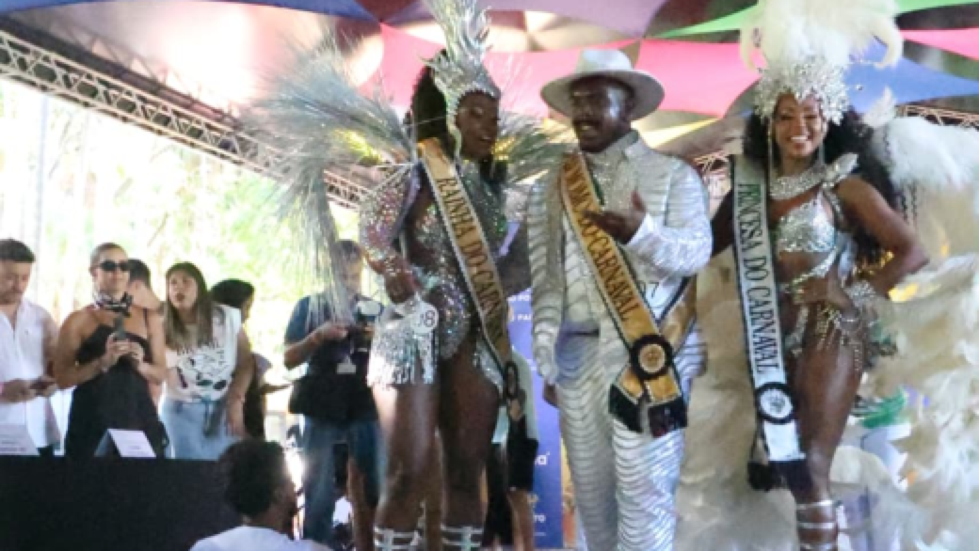 Rei Momo, Rainha e Princesa do Carnaval de BH 2026 -  (crédito: Marcos Vieira/EM/D.A Press)