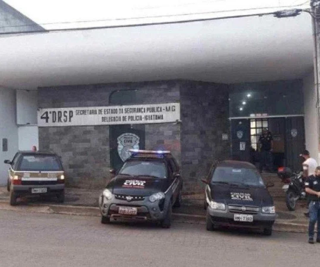 Tio-avo que estuprou sobrinha-neta está preso na Delegacia de Polícia Civil de Iguatama -  (crédito: PCMG)