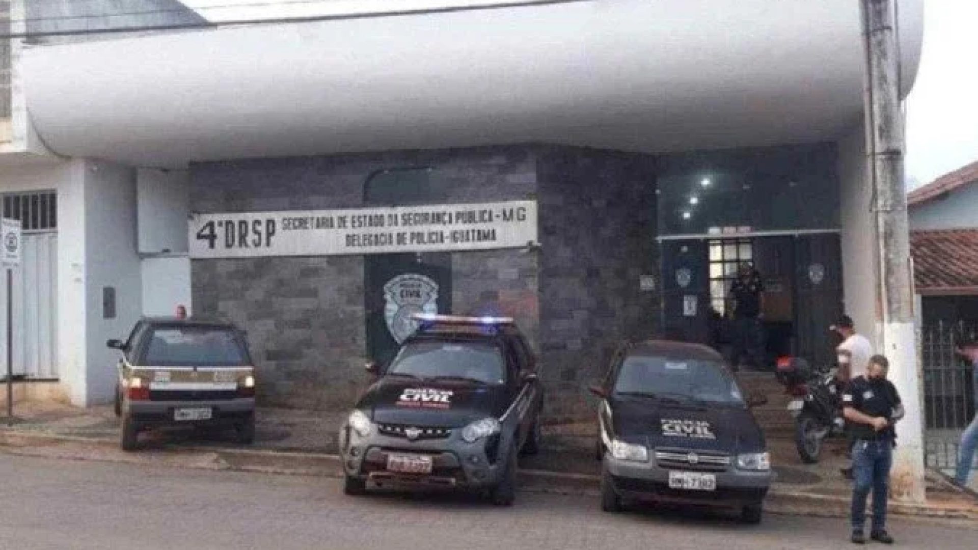 Tio-avo que estuprou sobrinha-neta está preso na Delegacia de Polícia Civil de Iguatama -  (crédito: PCMG)
