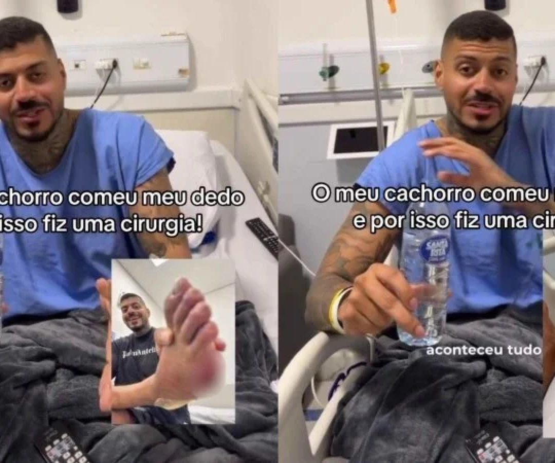 Influenciador relata acidente envolvendo o próprio cachorro -  (crédito: Reprodução/Instagram/@matheusvandree)