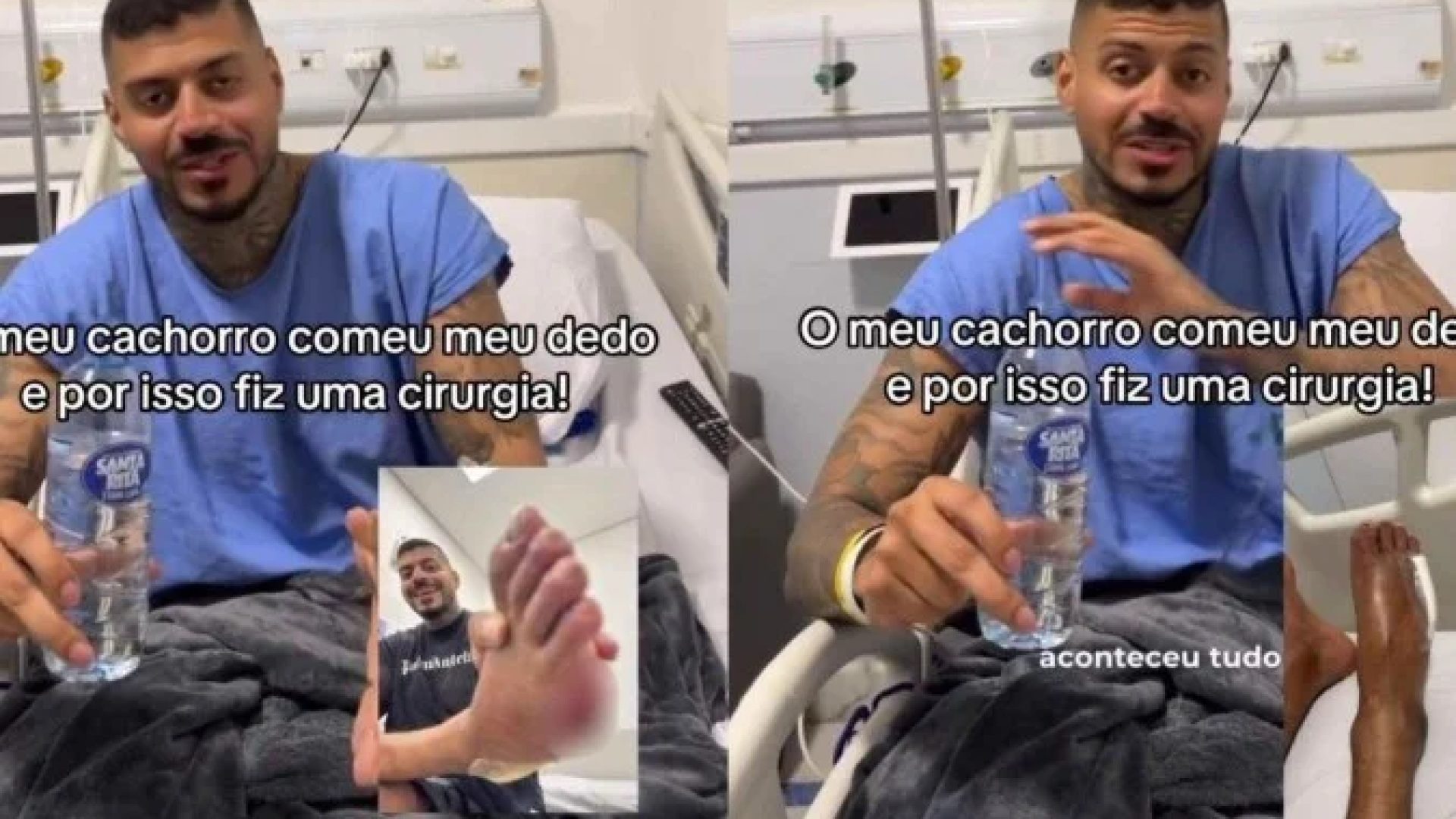 Influenciador relata acidente envolvendo o próprio cachorro -  (crédito: Reprodução/Instagram/@matheusvandree)