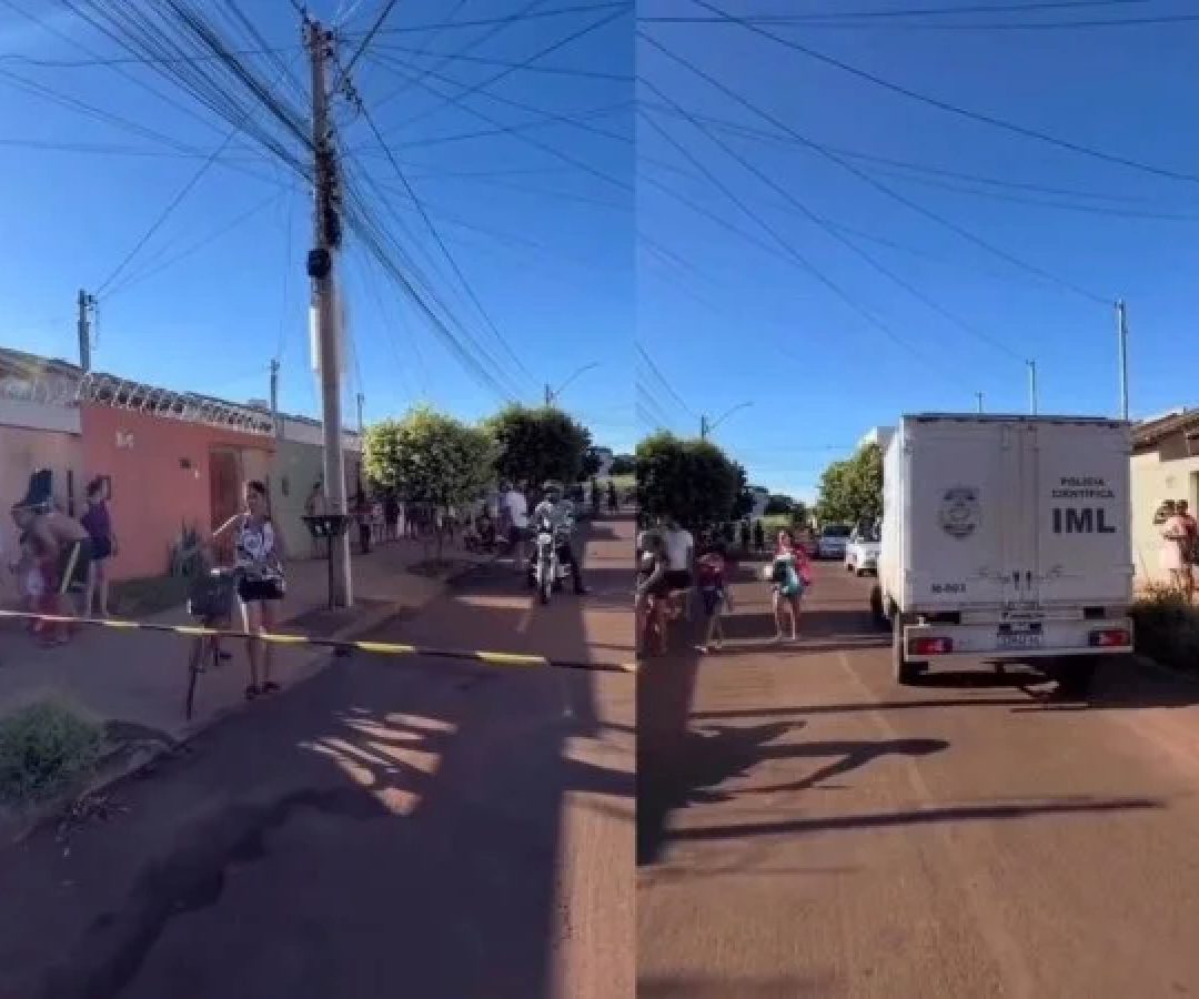 Crime aconteceu no bairro Jardim Europa, em Itumbiara, na tarde de sábado (14/2) -  (crédito: Reprodução/Instagram @vidocaofc)