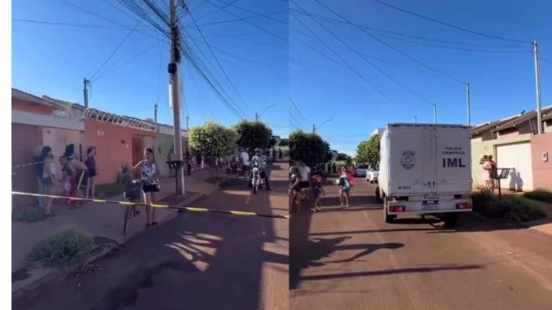 Crime aconteceu no bairro Jardim Europa, em Itumbiara, na tarde de sábado (14/2) -  (crédito: Reprodução/Instagram @vidocaofc)
