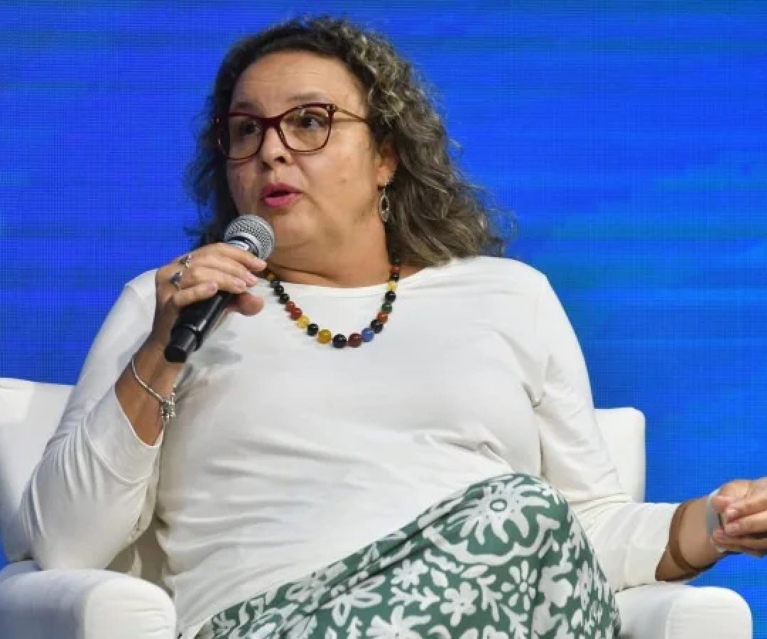 03/03/2026. Credito: Ed Alves/CB/DA Press. Forum da Saude. Da triagem ao cuidado: A Fibrose Cistica no Brasil. Na foto: Carolina Fischinger, medica geneticista,chefe do centro de Pesquisa Clinica do HCPA, presidente da SBTEIM e diretora medica da Casa dos Raros. -  (crédito: Fotos: Ed Alves/CB/D.A Press)