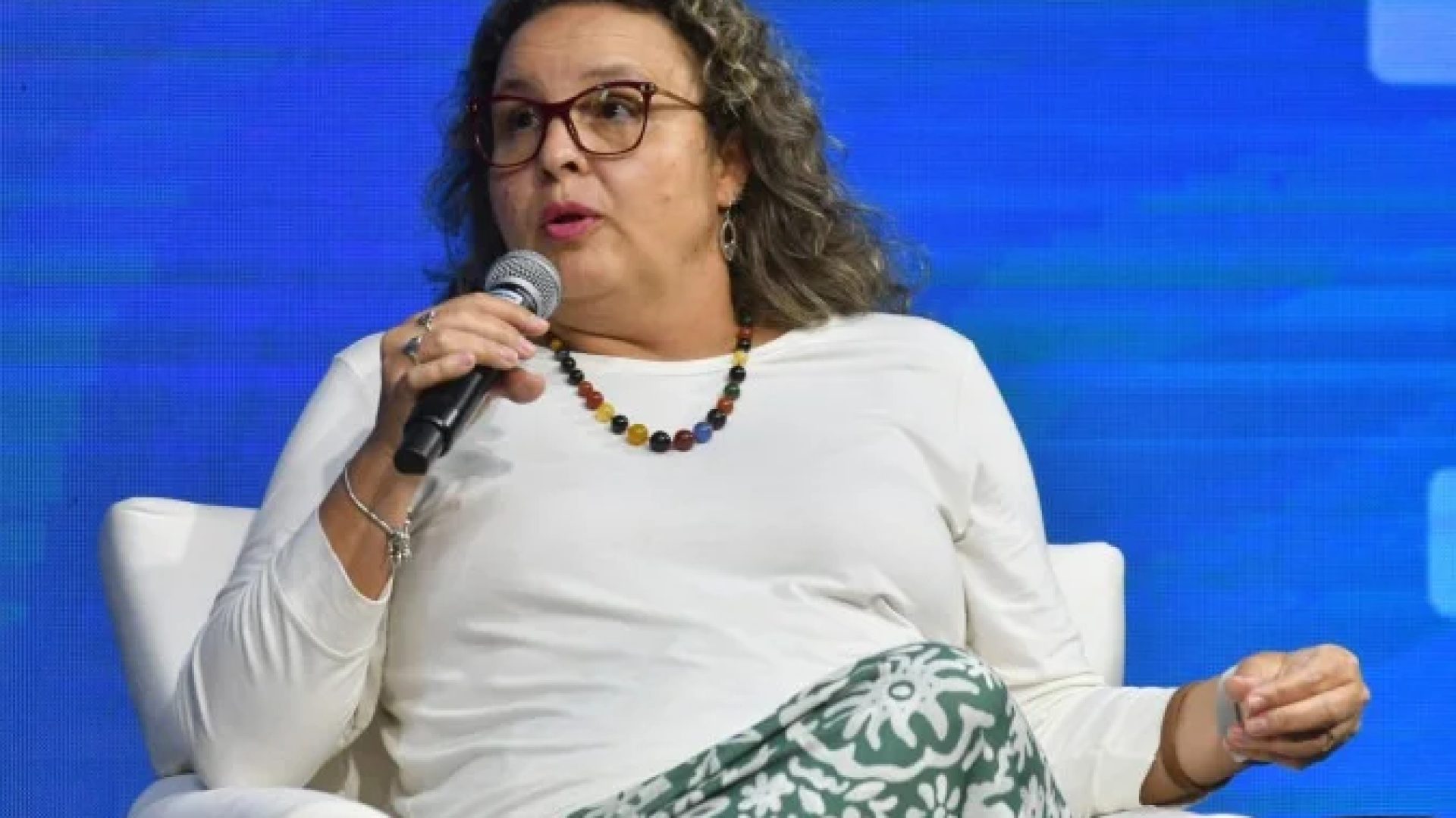 03/03/2026. Credito: Ed Alves/CB/DA Press. Forum da Saude. Da triagem ao cuidado: A Fibrose Cistica no Brasil. Na foto: Carolina Fischinger, medica geneticista,chefe do centro de Pesquisa Clinica do HCPA, presidente da SBTEIM e diretora medica da Casa dos Raros. -  (crédito: Fotos: Ed Alves/CB/D.A Press)