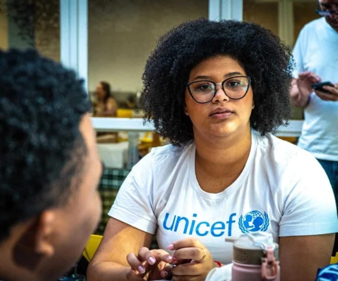Maria Eduarda Silva, 22 anos, é uma dos jovens que vai representar a delegação do Unicef -  (crédito: Divulgação/Unicef)