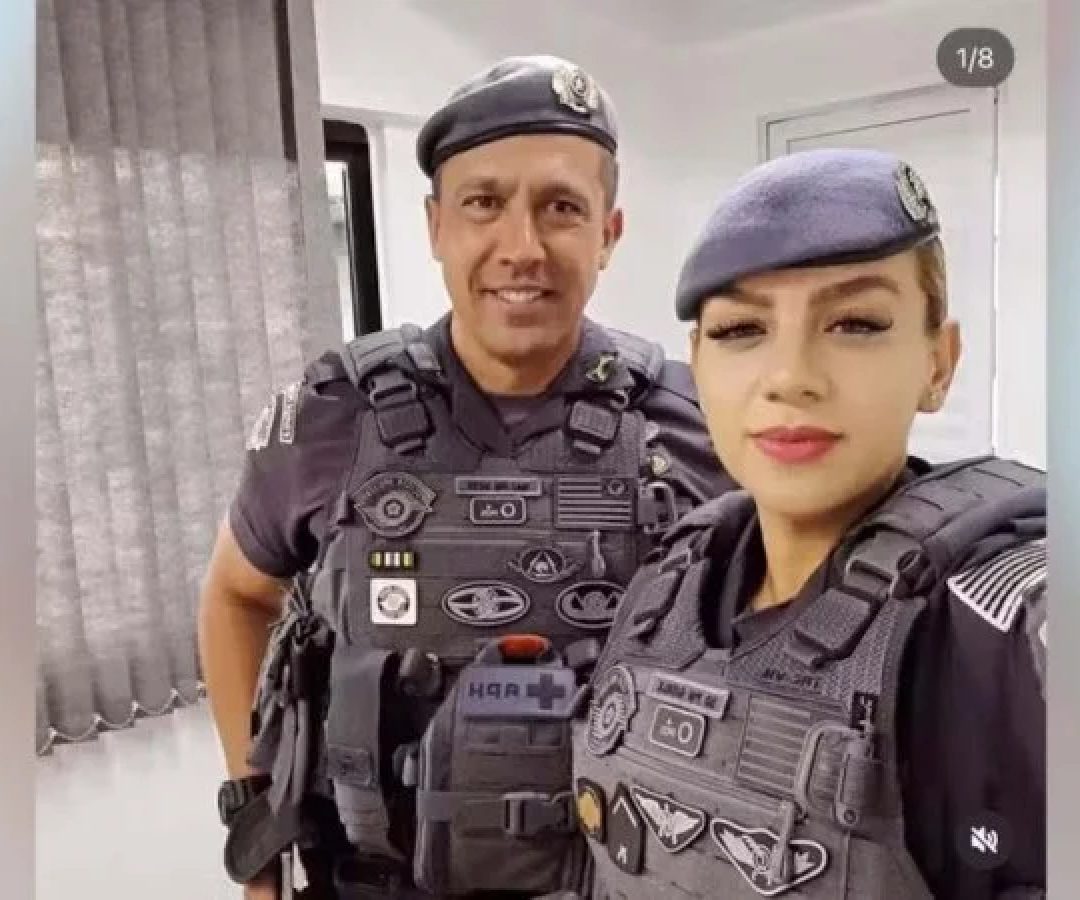 Geraldo tornou-se réu por feminicídio e por fraude processual ao mudar a cena da morte da PM Gisele -  (crédito: Reproduções/Redes sociais)