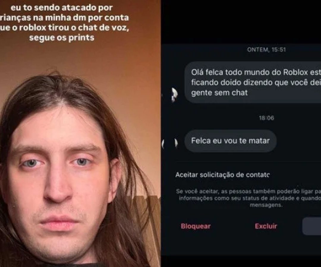 Felca é alvo de ataques após Roblox atualizar diretrizes de segurança para crianças  -  (crédito: Reprodução/Redes sociais)