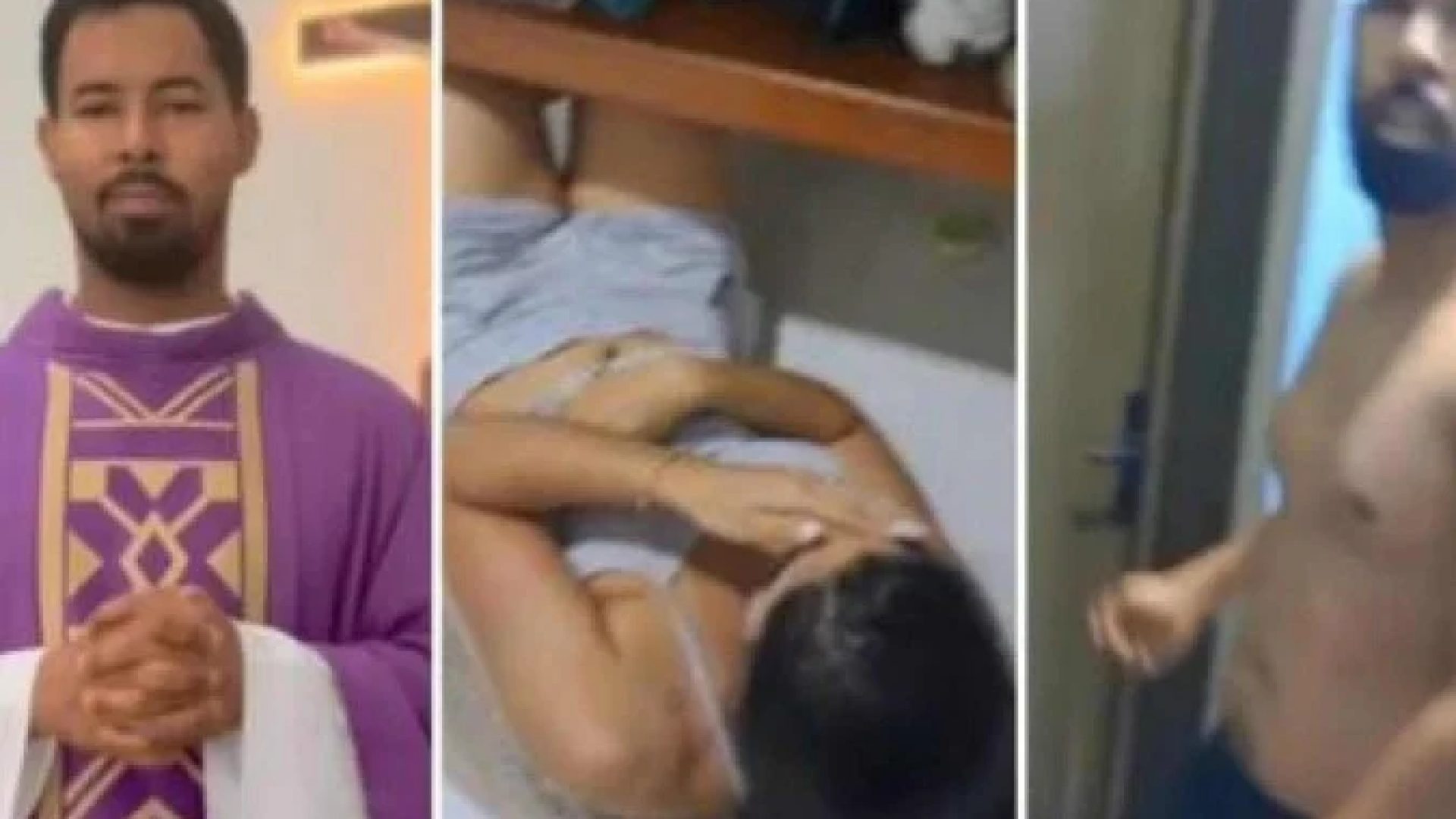 Padre é afastado após ser flagrado com noiva de fiel em casa paroquial  -  (crédito: Reprodução/redes sociais )