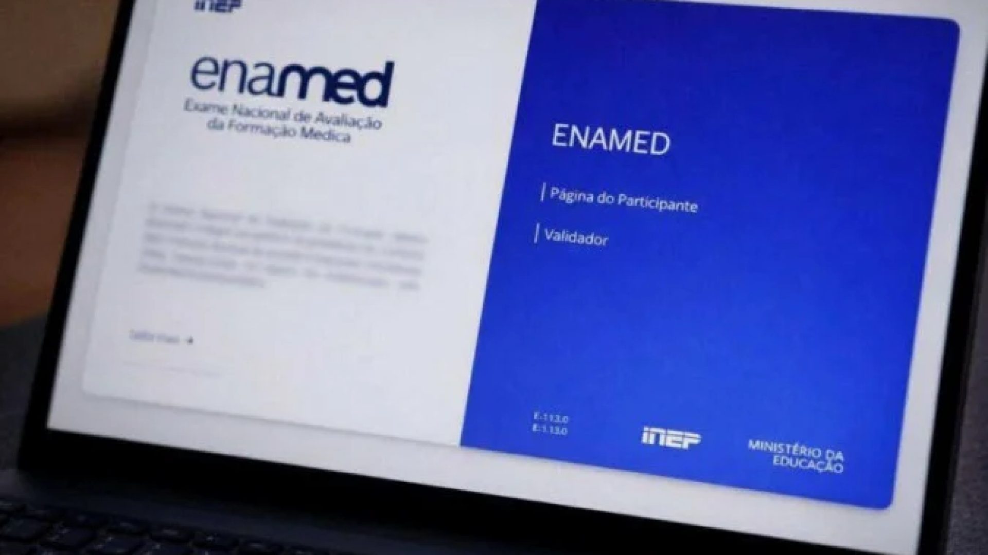 CFM defende a aplicação do Enamed, mas o considera pouco profundo para avaliar a formação em medicina -  (crédito:  Reprodução/Enamed)