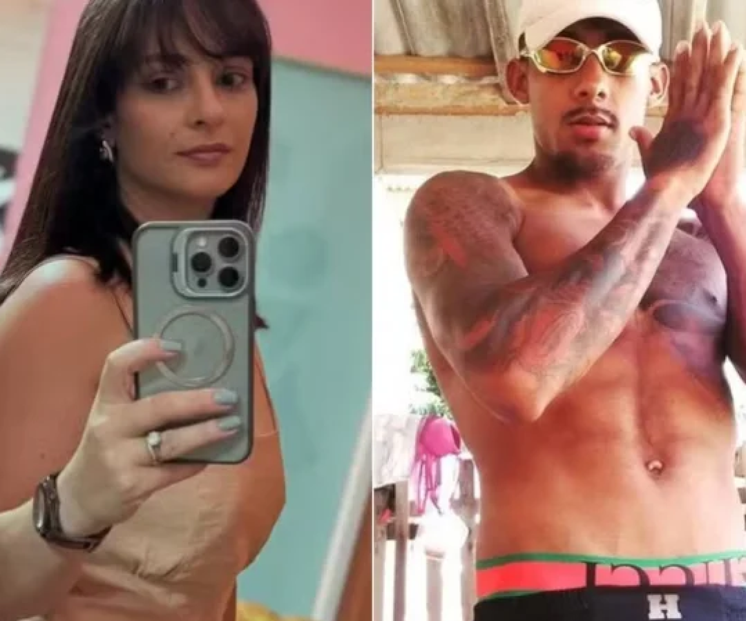 Layla estava acompanhada de Jardel no dia em que foi receber a posse de delegada -  (crédito: Reprodução/X)