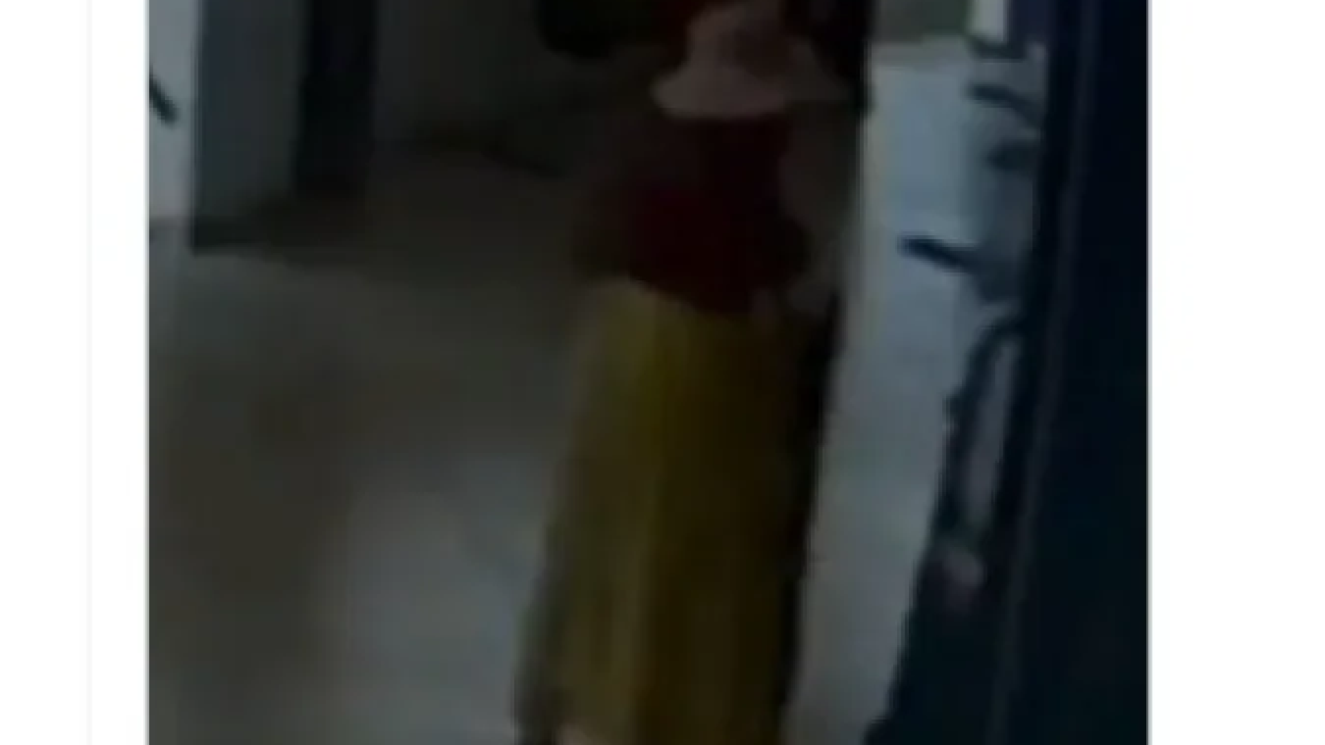 Imagens de câmeras de segurança registraram a ação. Nos vídeos, a turista aparece com uma mala e uma bolsa -  (crédito: Reprodução/Redes Sociais )