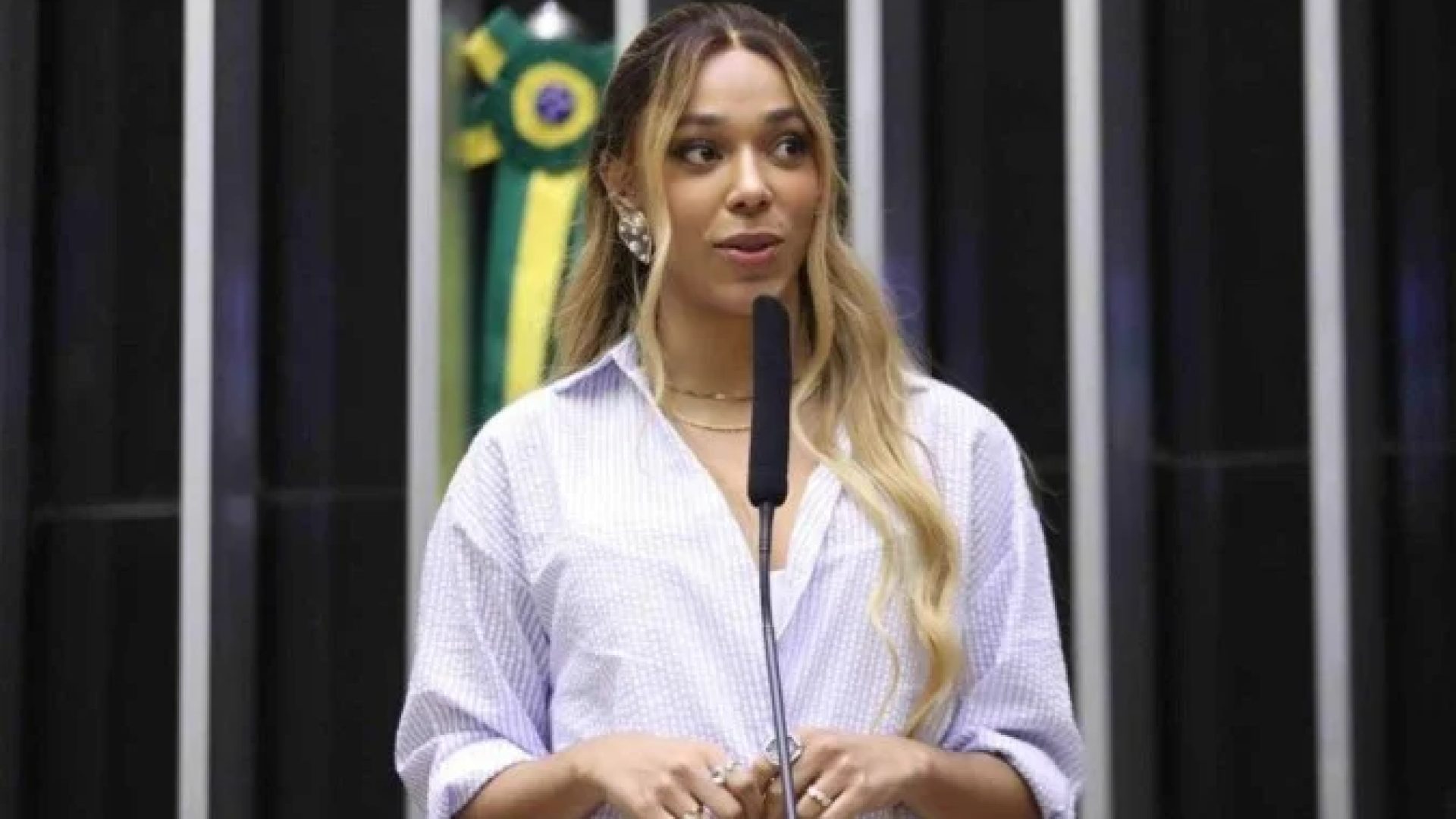 Para Erika Hilton é importante que haja legislação específica para mulheres no âmbito do assédio -  (crédito: Zeca Ribeiro/Câmara dos Deputados)
