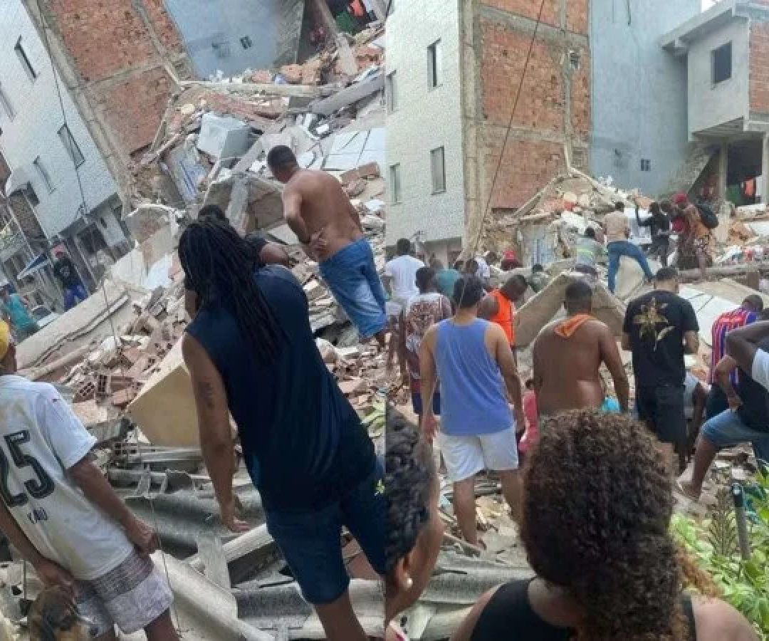Desabamento em Salvador mata três pessoas  -  (crédito: Reprodução/redes sociais )