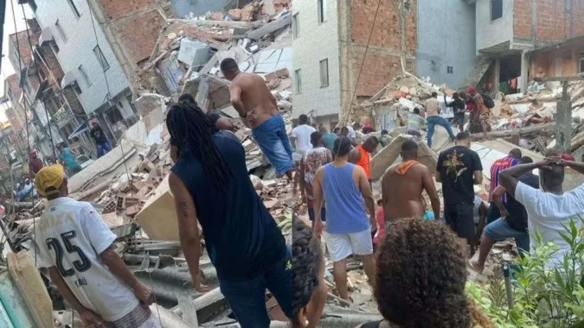 Desabamento em Salvador mata três pessoas  -  (crédito: Reprodução/redes sociais )